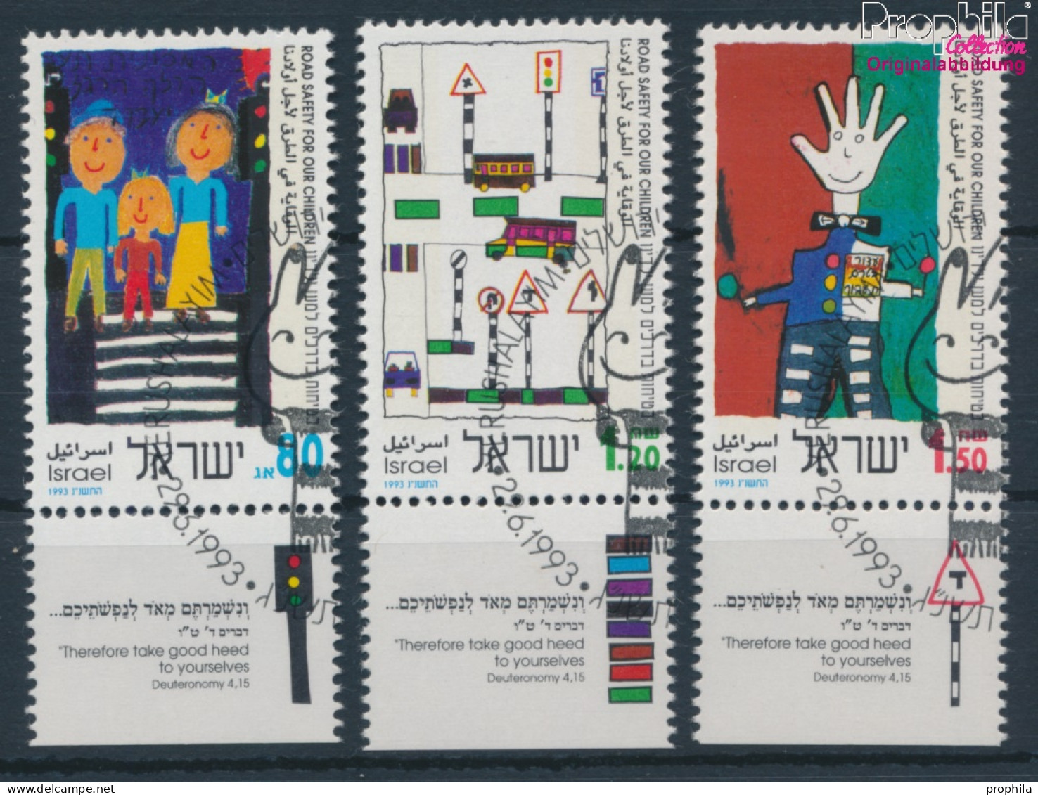 Israel 1266-1268 Mit Tab (kompl.Ausg.) Gestempelt 1993 Kinderzeichnungen (10253446 - Usados (con Tab)