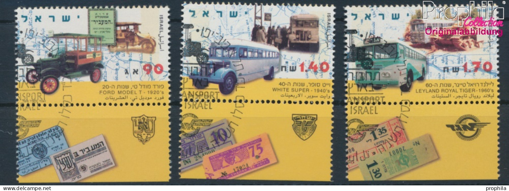 Israel 1318-1320 Mit Tab (kompl.Ausg.) Gestempelt 1994 Öffentlicher Personenverkehr (10253413 - Gebruikt (met Tabs)