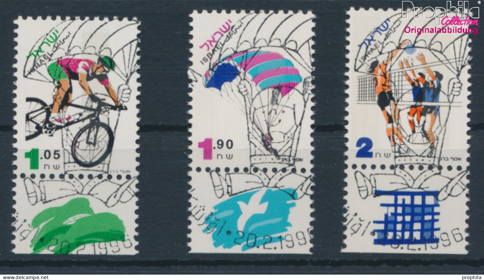 Israel 1362-1364 Mit Tab (kompl.Ausg.) Gestempelt 1996 Sport (10253383 - Used Stamps (with Tabs)
