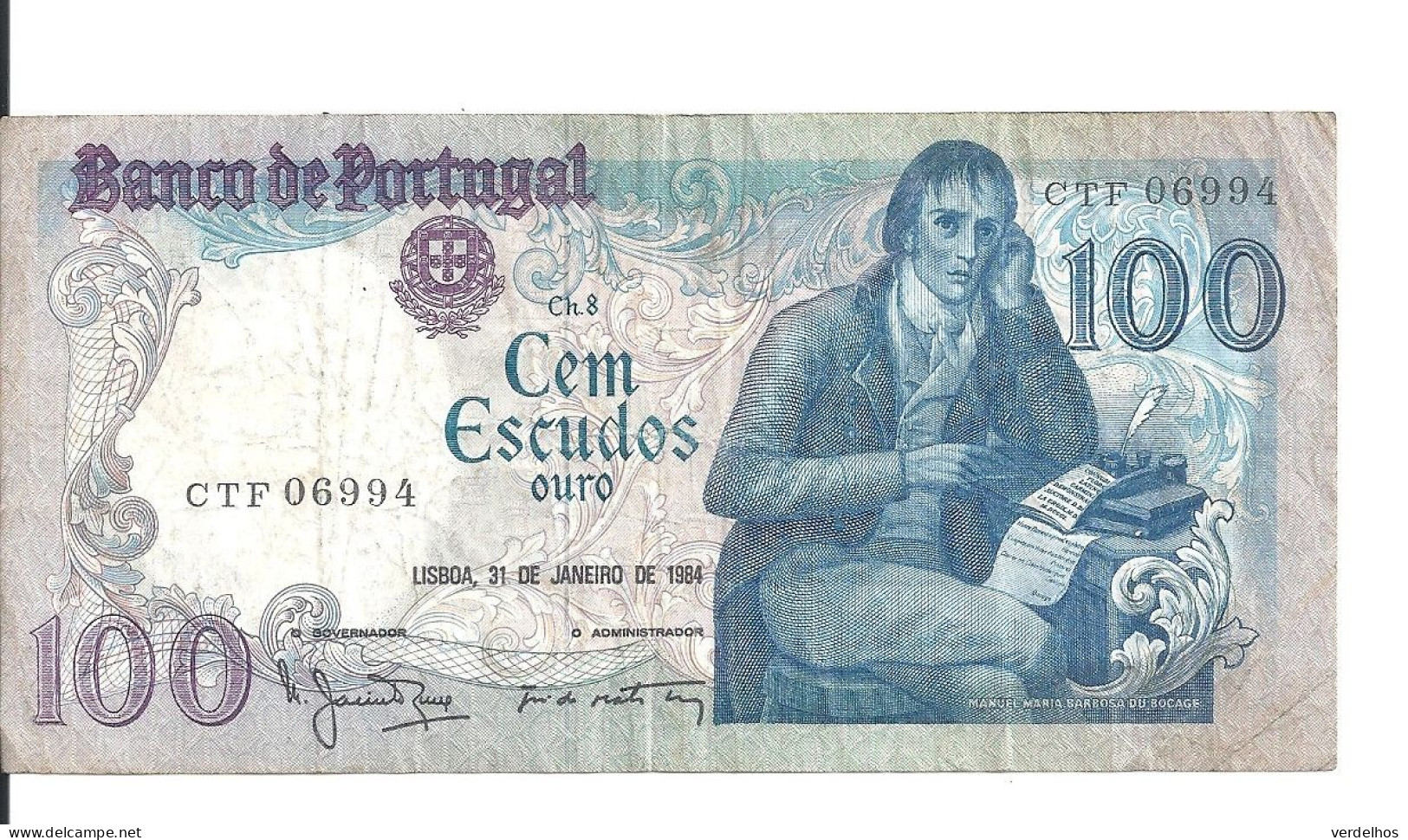 PORTUGAL 100 ESCUDOS 1984 VF P 178 C - Portugal