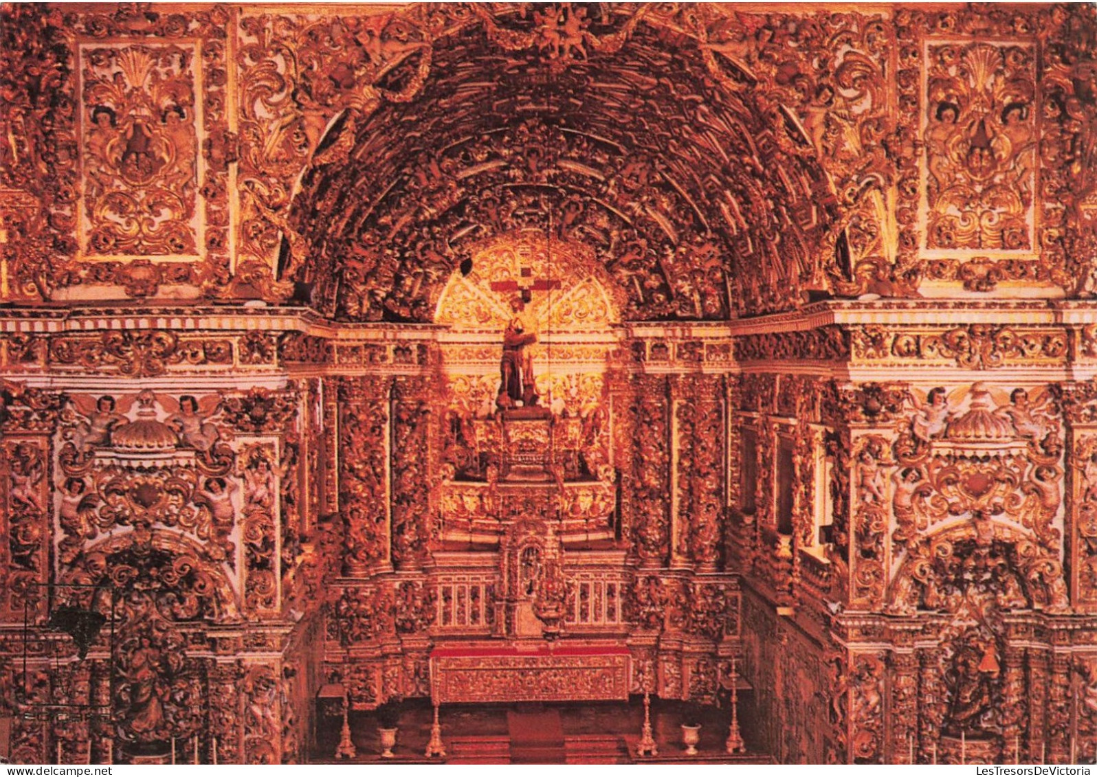 BRÉSIL - Salvador -  Intérieur De L'église De São Francisco - Colorisé - Carte Postale - Salvador De Bahia