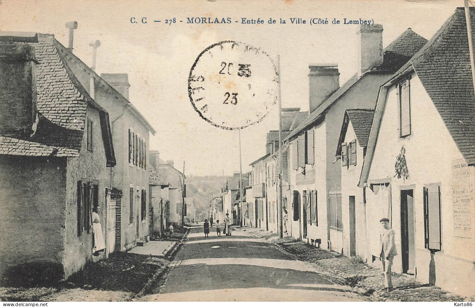 Morlaas * Rue , Côte De Lembey * Entrée De La Ville - Morlaas