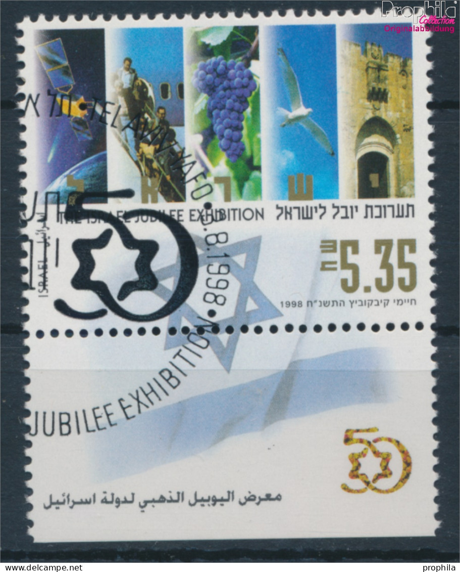 Israel 1486 Mit Tab (kompl.Ausg.) Gestempelt 1998 Jubiläumsausstellung (10253332 - Oblitérés (avec Tabs)