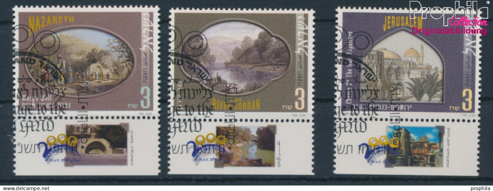 Israel 1518-1520 Mit Tab (kompl.Ausg.) Gestempelt 1999 Pilgerreise (10253317 - Usados (con Tab)