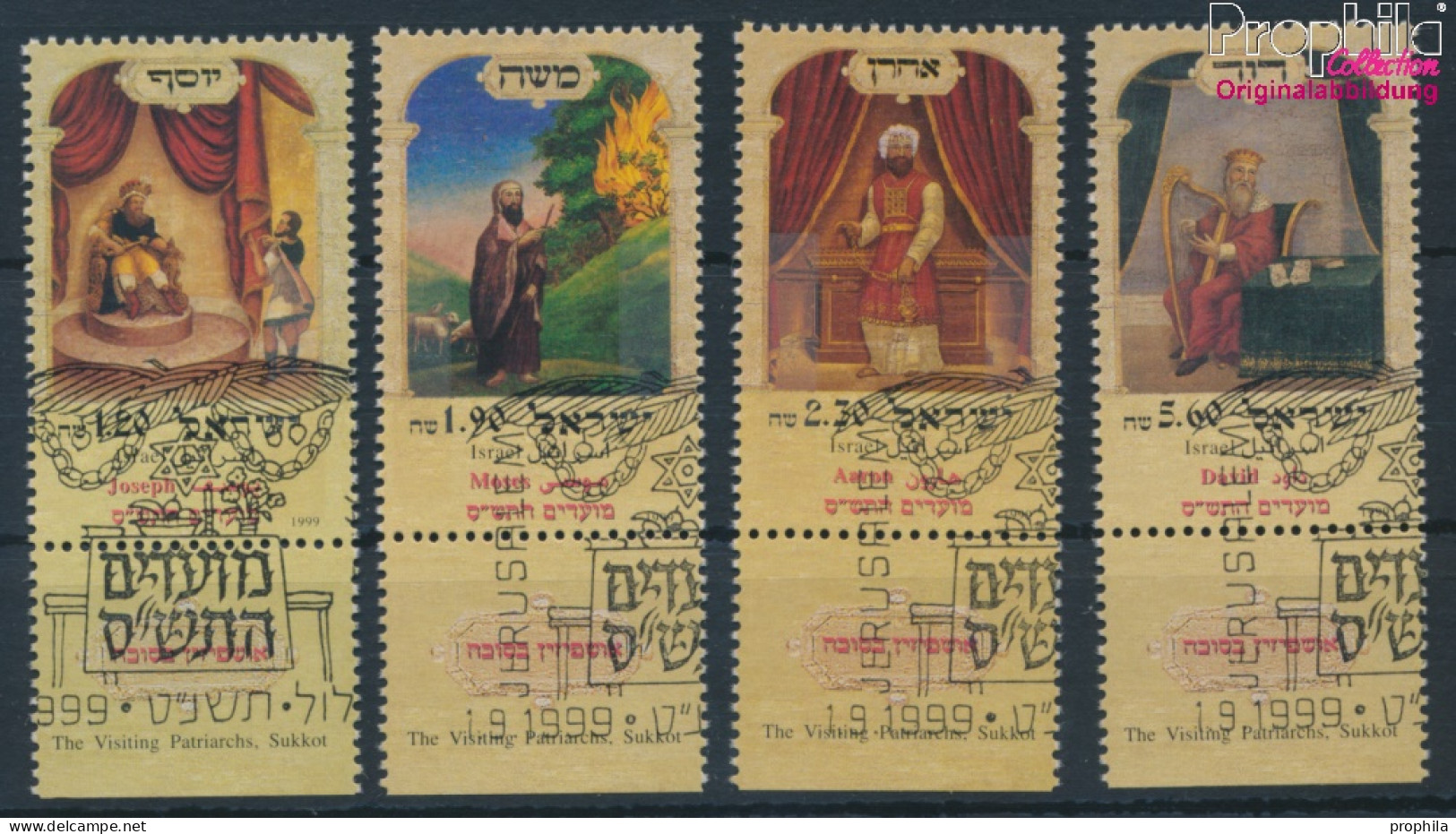 Israel 1528-1531 Mit Tab (kompl.Ausg.) Gestempelt 1999 Jüdische Festtage (10253312 - Used Stamps (with Tabs)