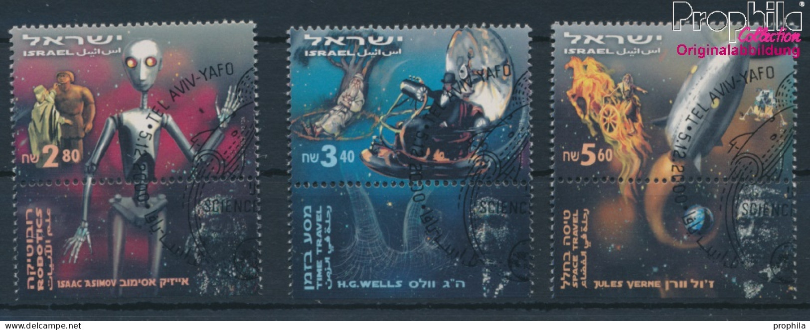 Israel 1573-1575 Mit Tab (kompl.Ausg.) Gestempelt 2000 Science-Fiction-Literatur (10253290 - Used Stamps (with Tabs)