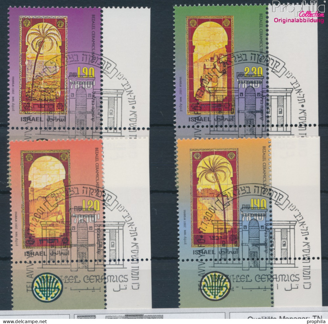 Israel 1629-1632 Mit Tab (kompl.Ausg.) Gestempelt 2001 Keramikbilder (10253279 - Used Stamps (with Tabs)