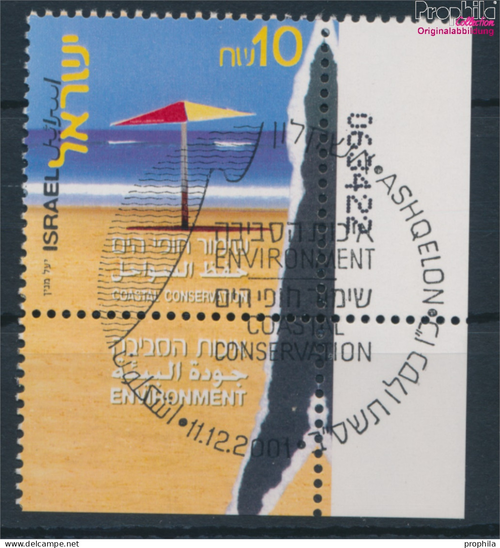 Israel 1643 Mit Tab (kompl.Ausg.) Gestempelt 2001 Küstenschutz (10253273 - Used Stamps (with Tabs)