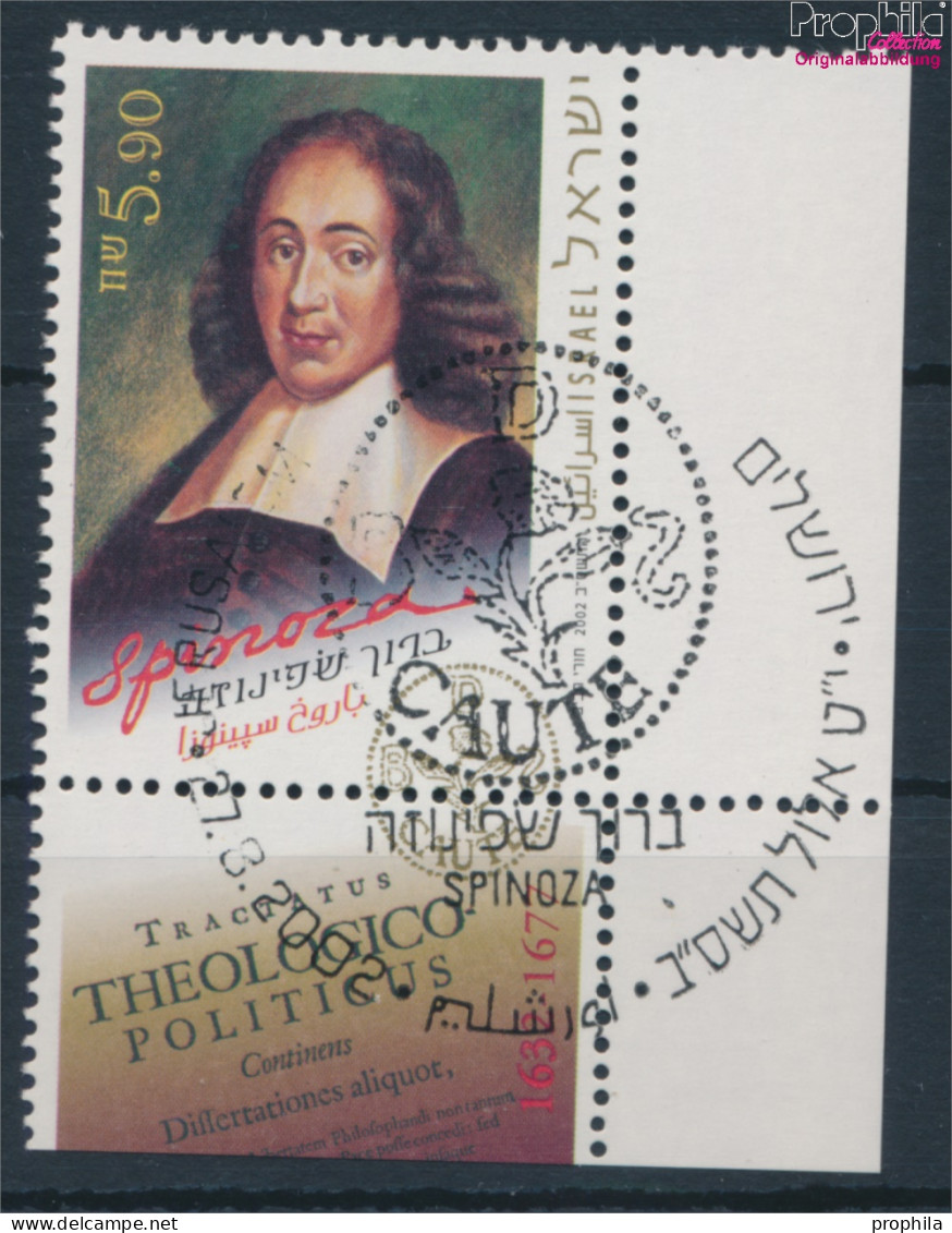 Israel 1701 Mit Tab (kompl.Ausg.) Gestempelt 2002 Baruch De Spinoza (10253256 - Gebraucht (mit Tabs)