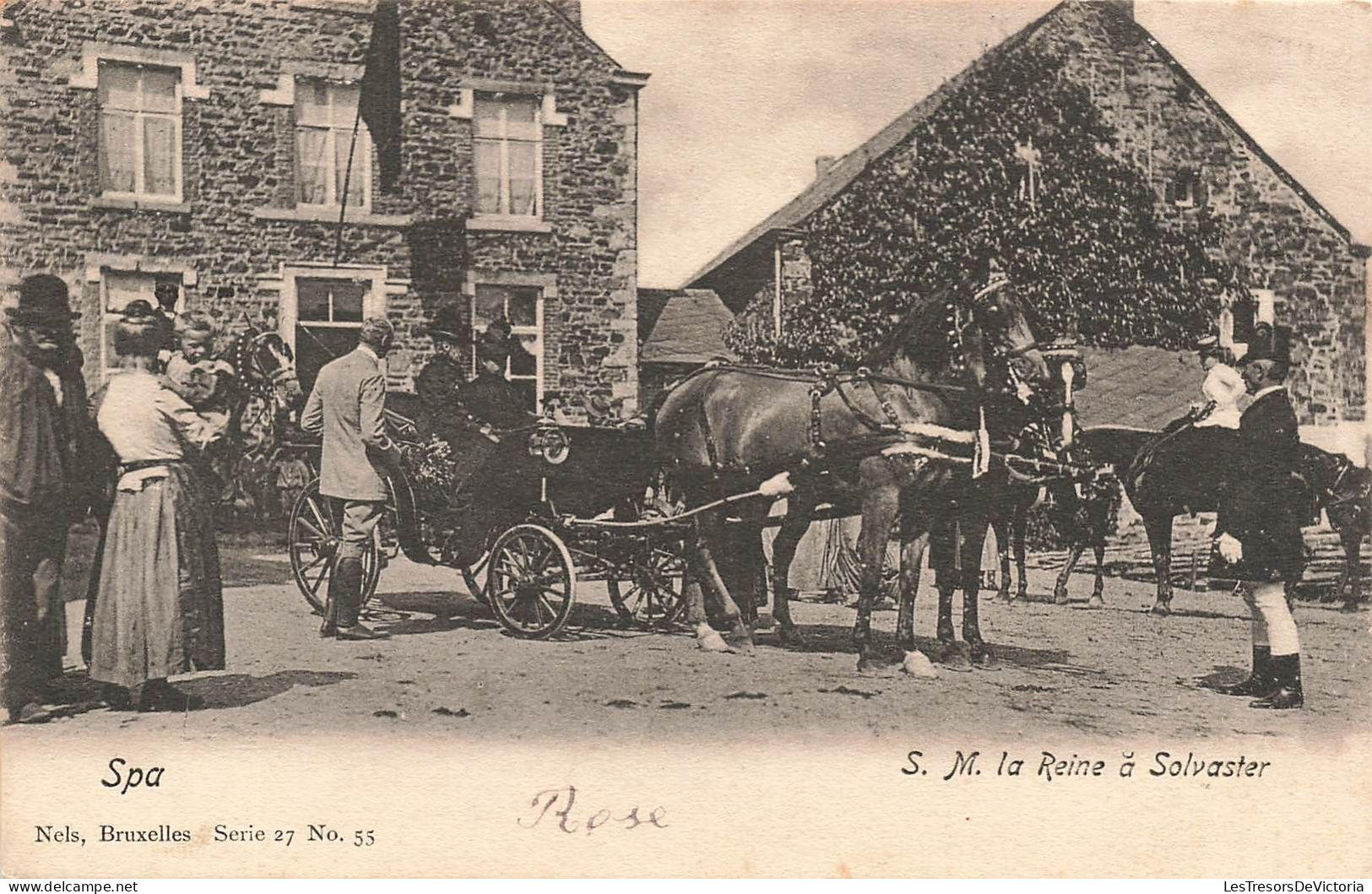 BELGIQUE - Spa - S.M La Reine à Solvaster - Carte Postale Ancienne - Spa