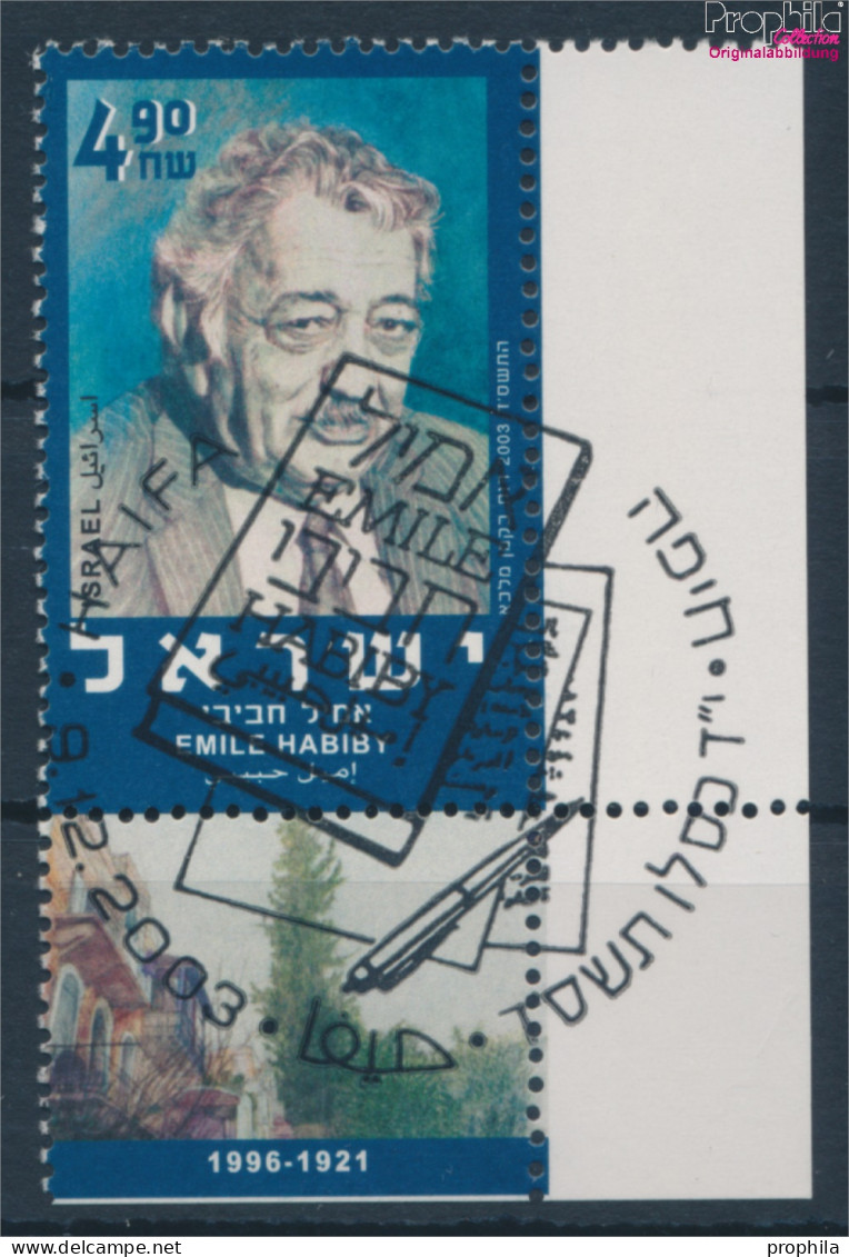 Israel 1753 Mit Tab (kompl.Ausg.) Gestempelt 2003 Emile Habiby (10253833 - Gebruikt (met Tabs)