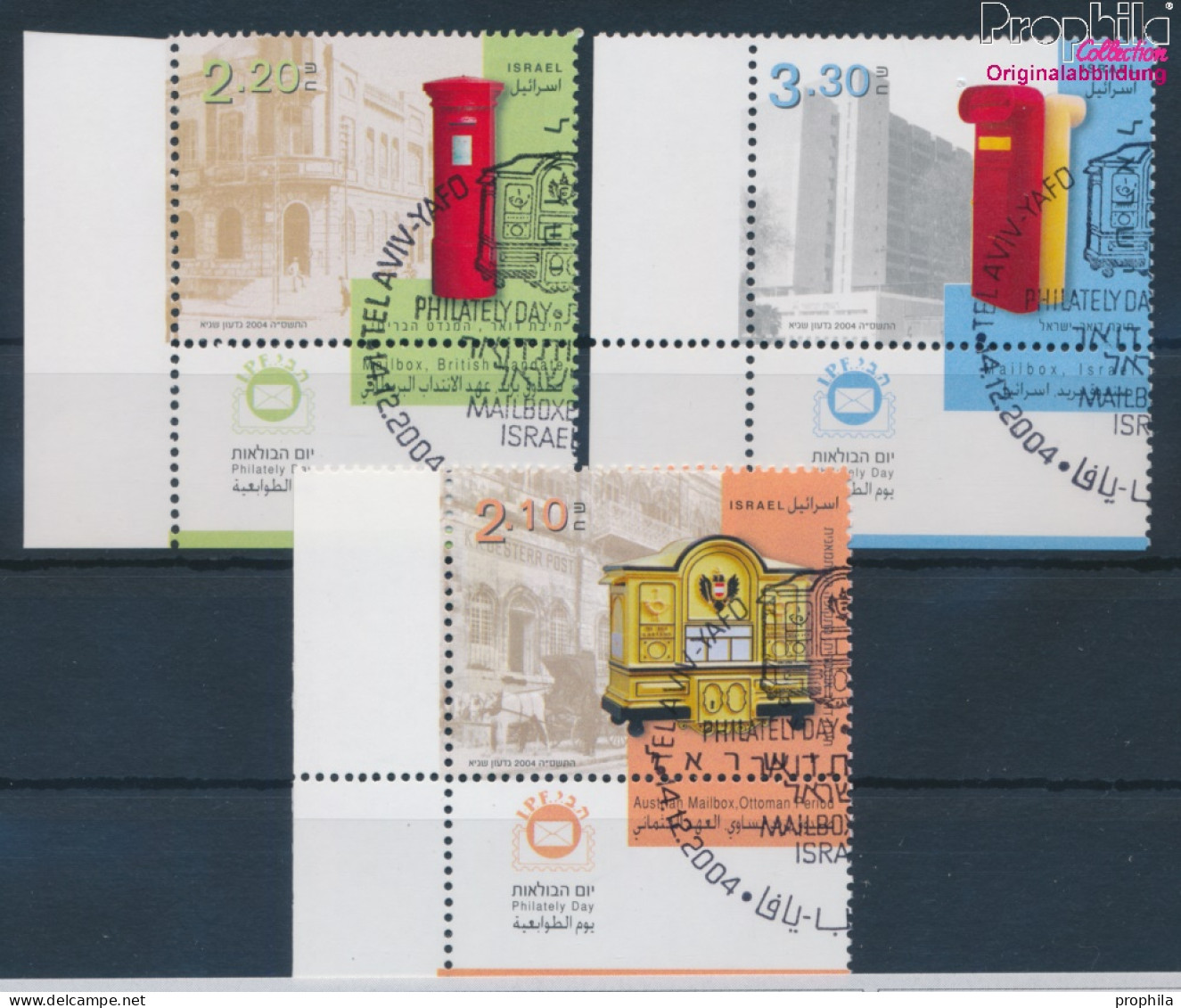 Israel 1801-1803 Mit Tab (kompl.Ausg.) Gestempelt 2004 Postbriefkästen (10253810 - Gebraucht (mit Tabs)
