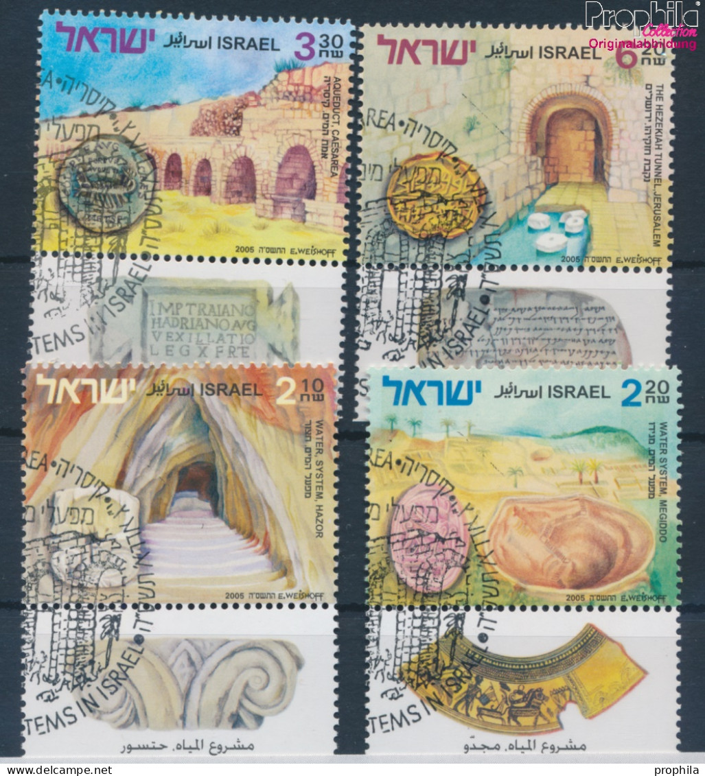 Israel 1812-1815 Mit Tab (kompl.Ausg.) Gestempelt 2005 Antike Wasserleitungssysteme (10253807 - Oblitérés (avec Tabs)