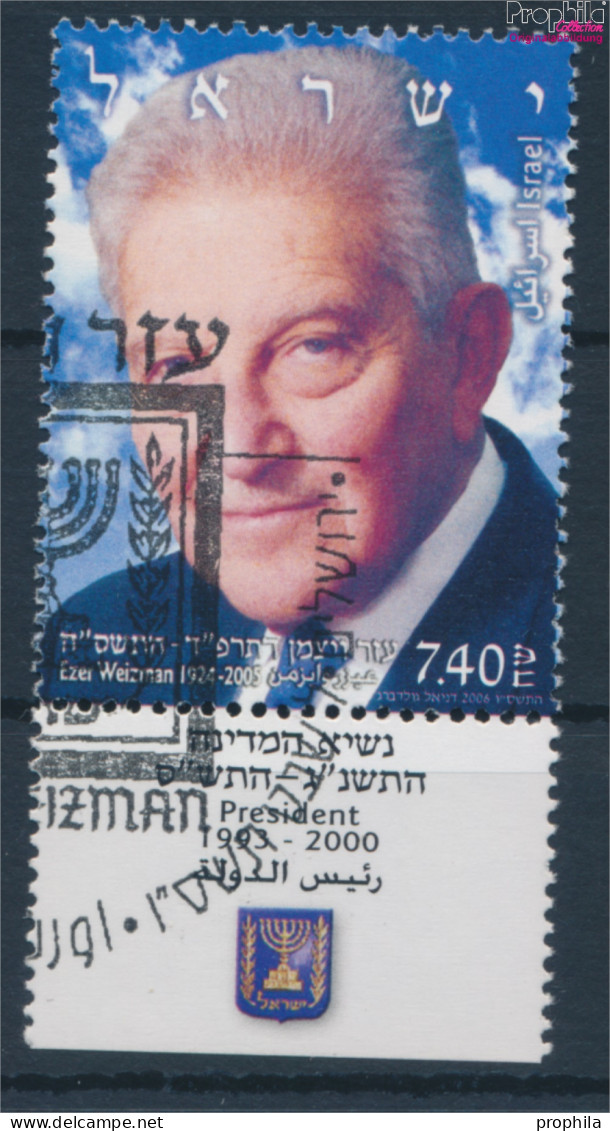 Israel 1854 Mit Tab (kompl.Ausg.) Gestempelt 2006 Ezer Weizman (10253787 - Used Stamps (with Tabs)