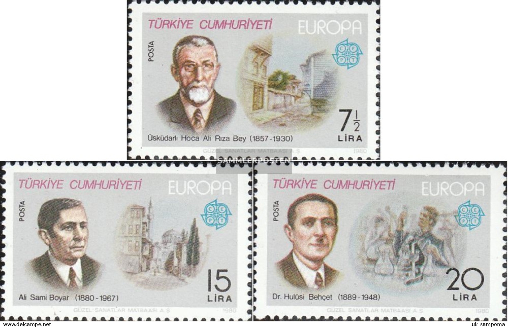 Turkey 2510-2512 (complete Issue) Unmounted Mint / Never Hinged 1980 Europe - Nuovi