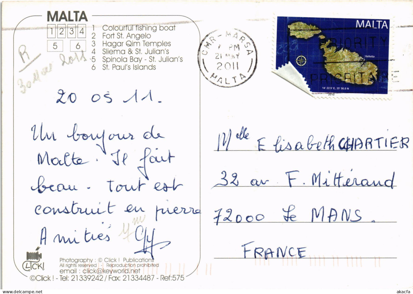 CPM AK Souvenir MALTA (1260784) - Malte