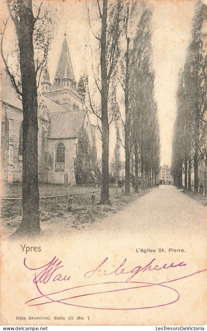 BELGIQUE - Ypres - L'église Saint Pierre - Carte Postale Ancienne - Andere & Zonder Classificatie