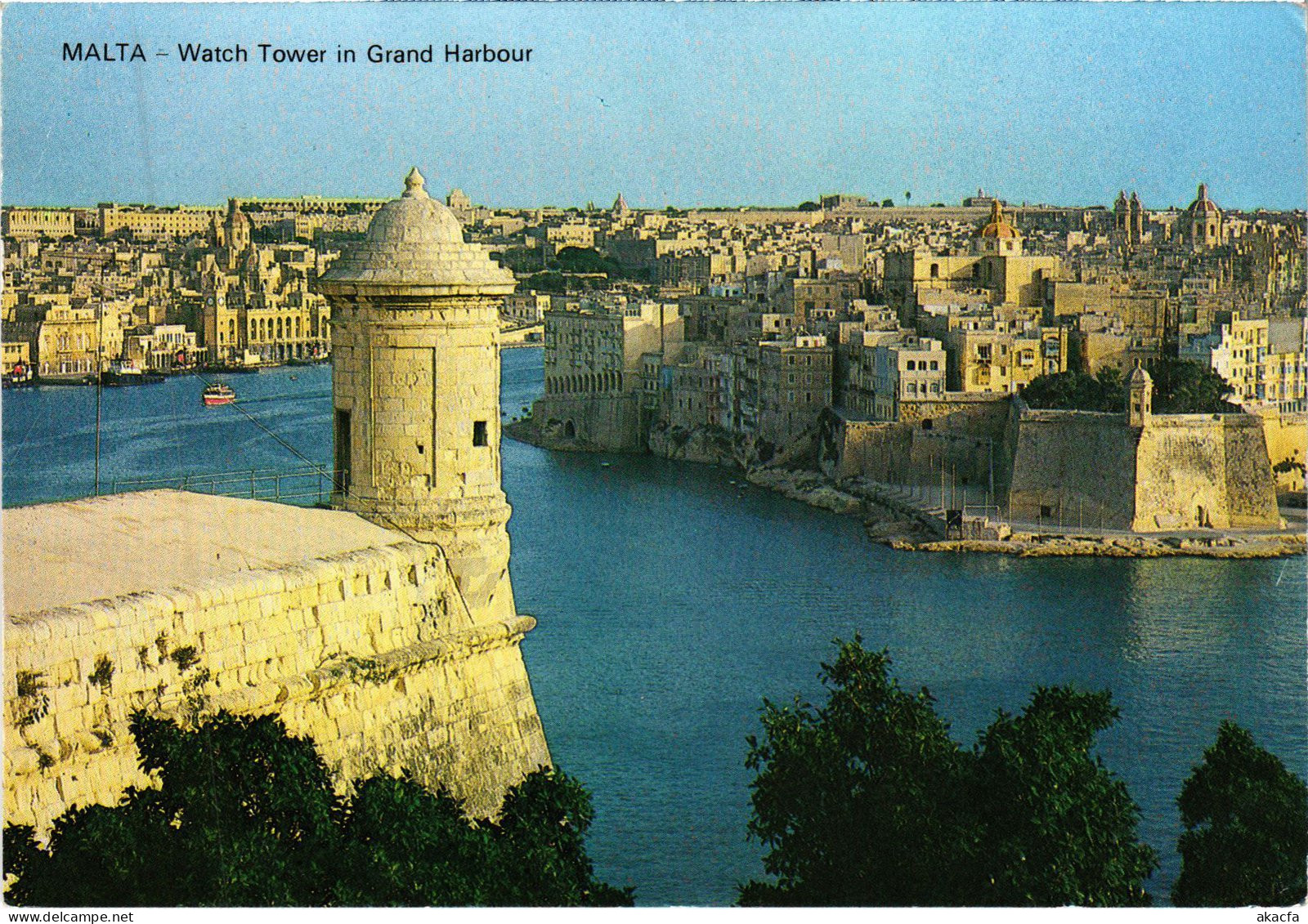CPM AK Watch Tower In Grand Harbour MALTA (1260864) - Malte