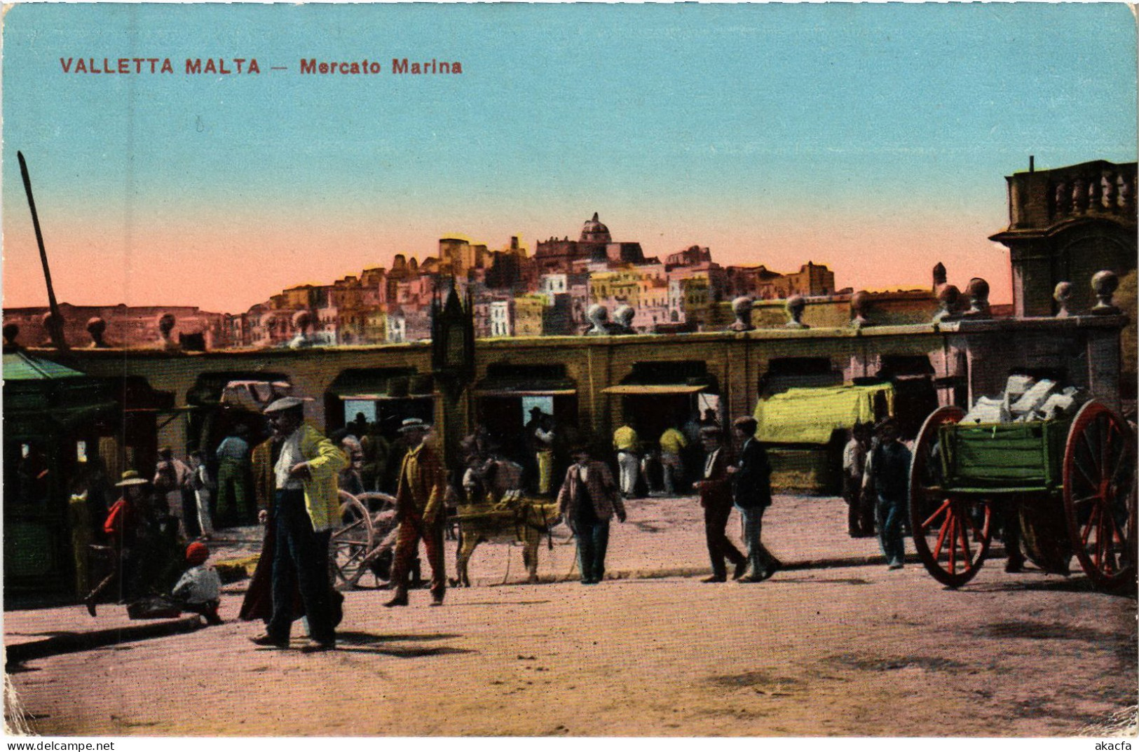 CPA AK Valletta Mercato Marina MALTA (1260304) - Malte