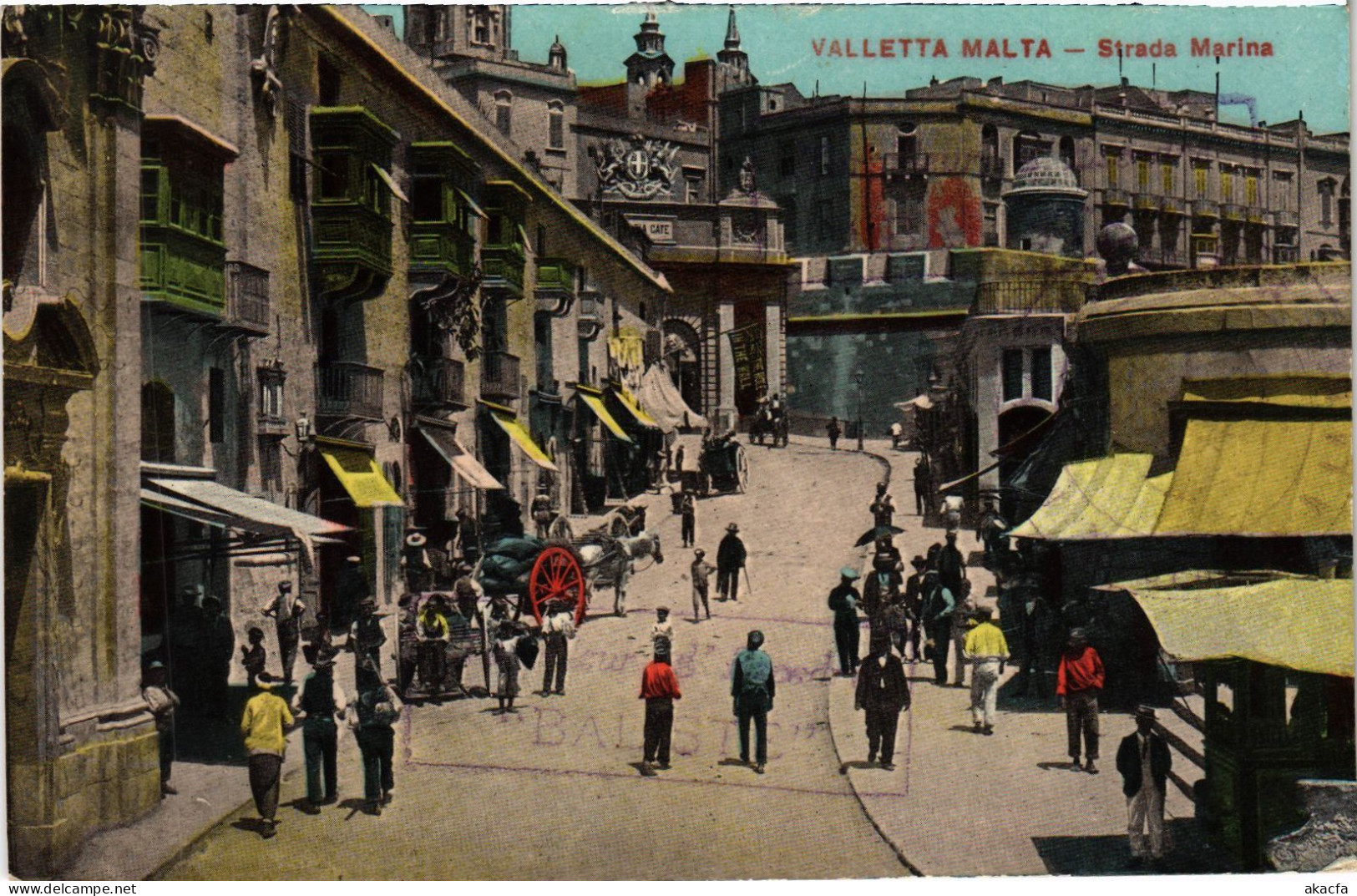 CPA AK Valletta Strada Marina MALTA (1260374) - Malte