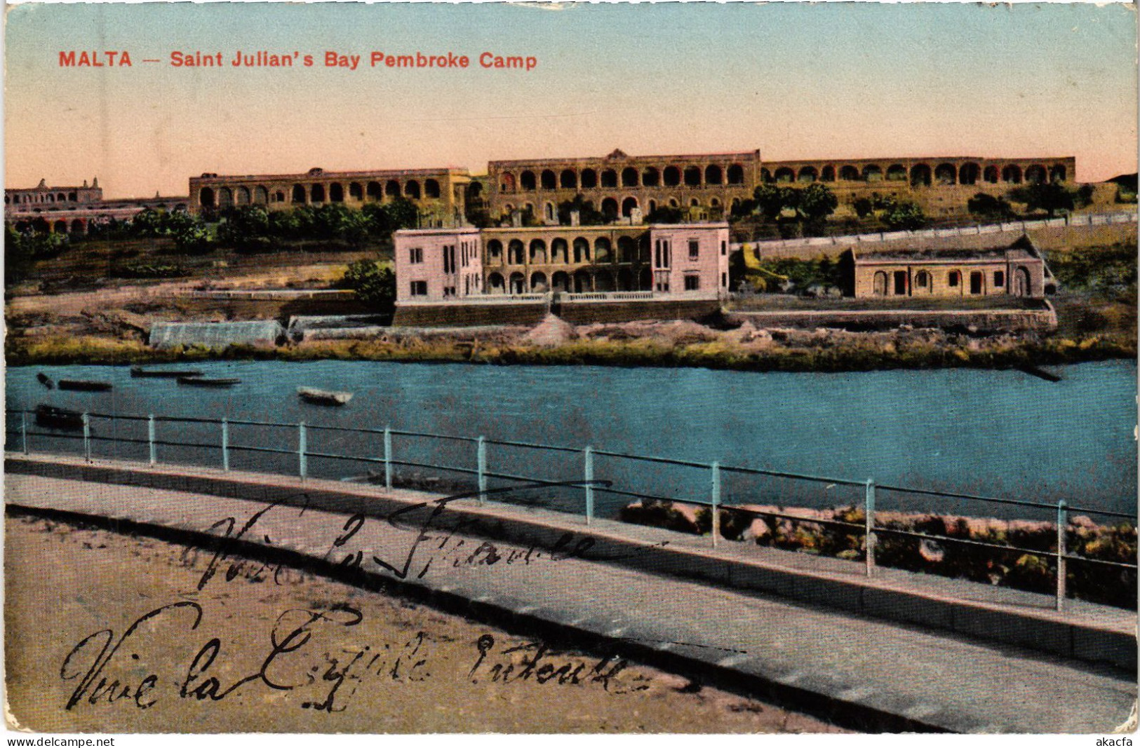 CPA AK Saint Julian's Bay Pembroke Camp MALTA (1260391) - Malte