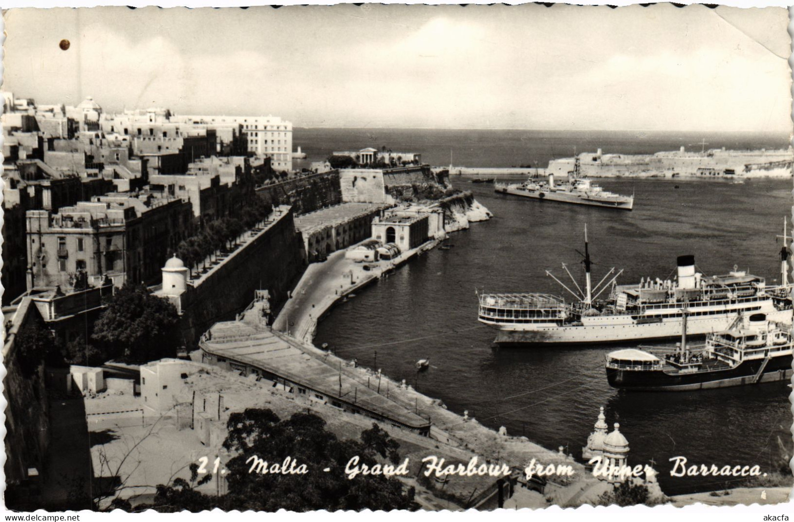 CPA AK Grand Harbour From Upper Barracca MALTA (1260403) - Malte