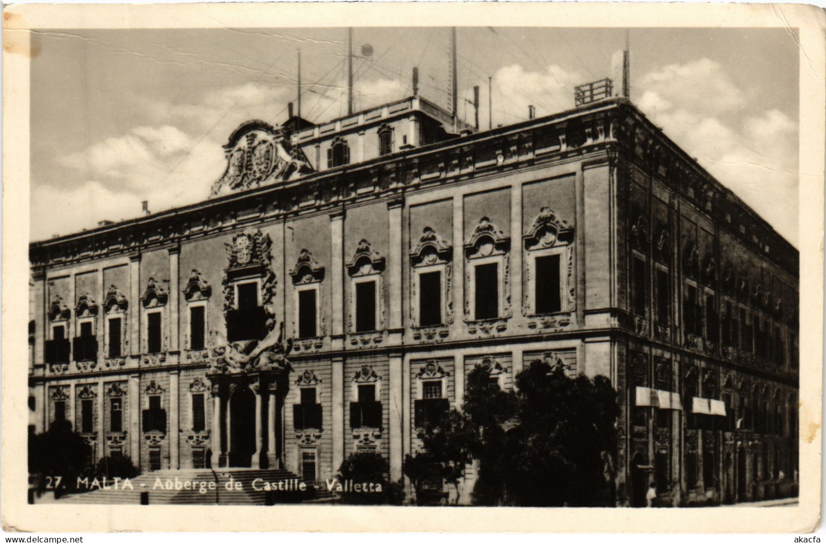 CPA AK Valletta Auberge De Castile MALTA (1260430) - Malte