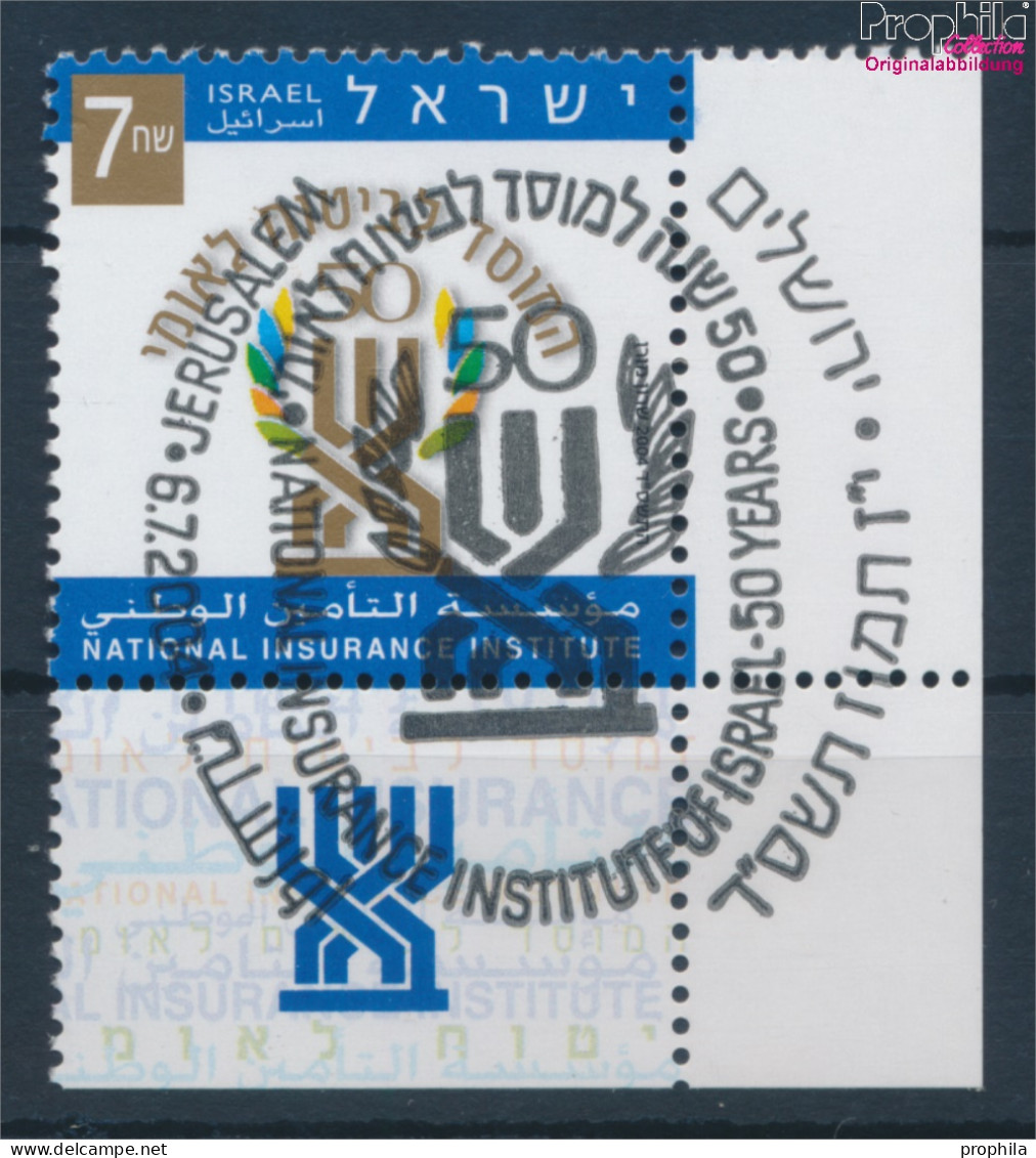 Israel 1787 Mit Tab (kompl.Ausg.) Gestempelt 2004 Nationales Versicherungsinstitut (10253818 - Gebruikt (met Tabs)