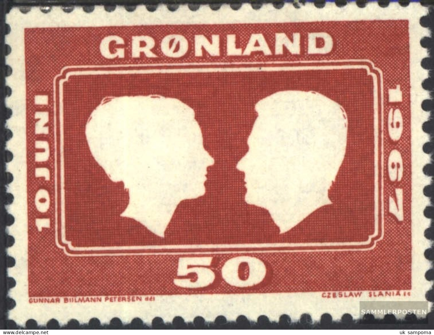 Denmark - Greenland 67 (complete Issue) Unmounted Mint / Never Hinged 1967 Wedding Thronfolgerin Margarethe - Neufs