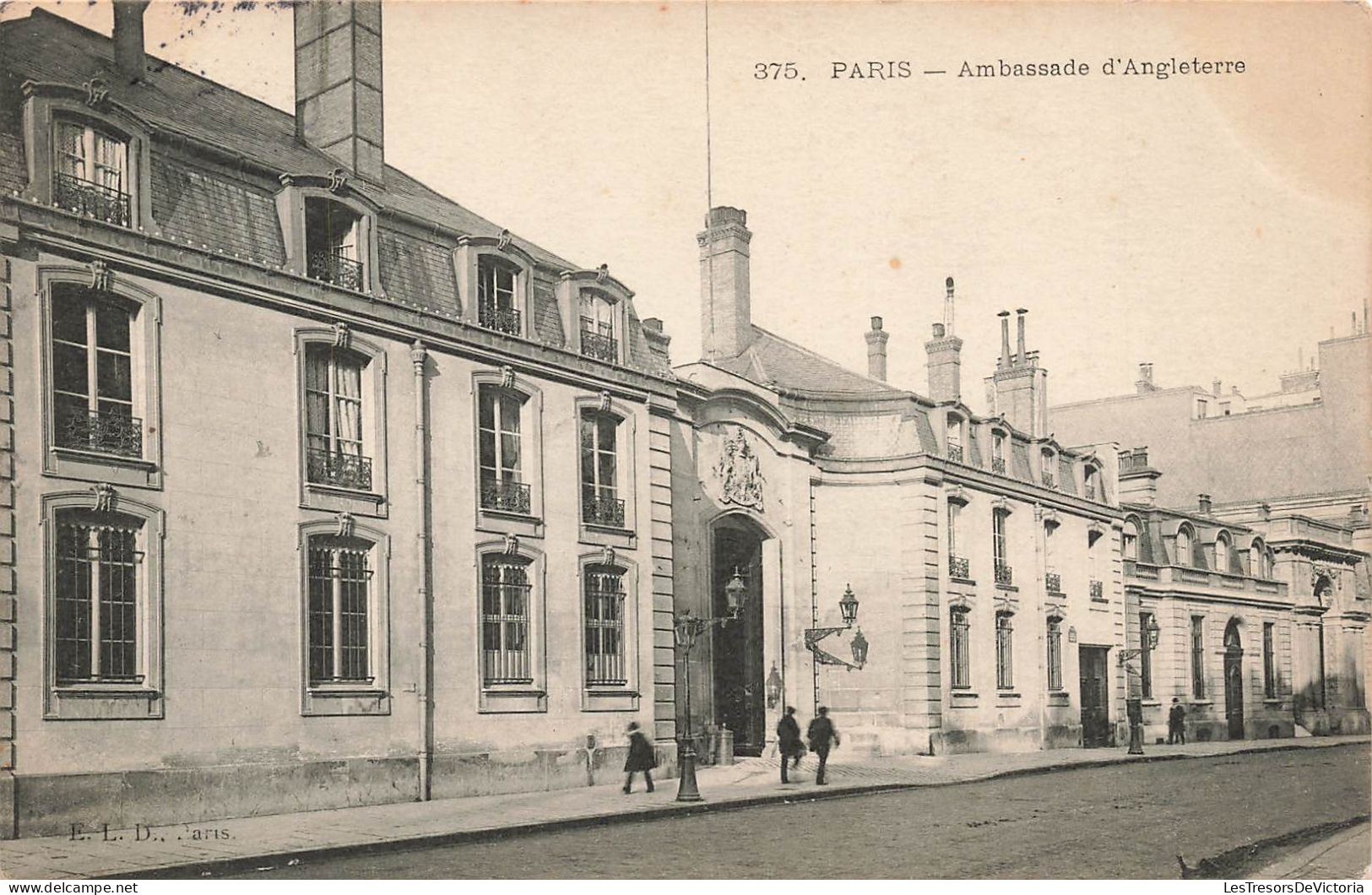 FRANCE - Paris - Ambassade D'Angleterre - Carte Postale Ancienne - Andere Monumenten, Gebouwen