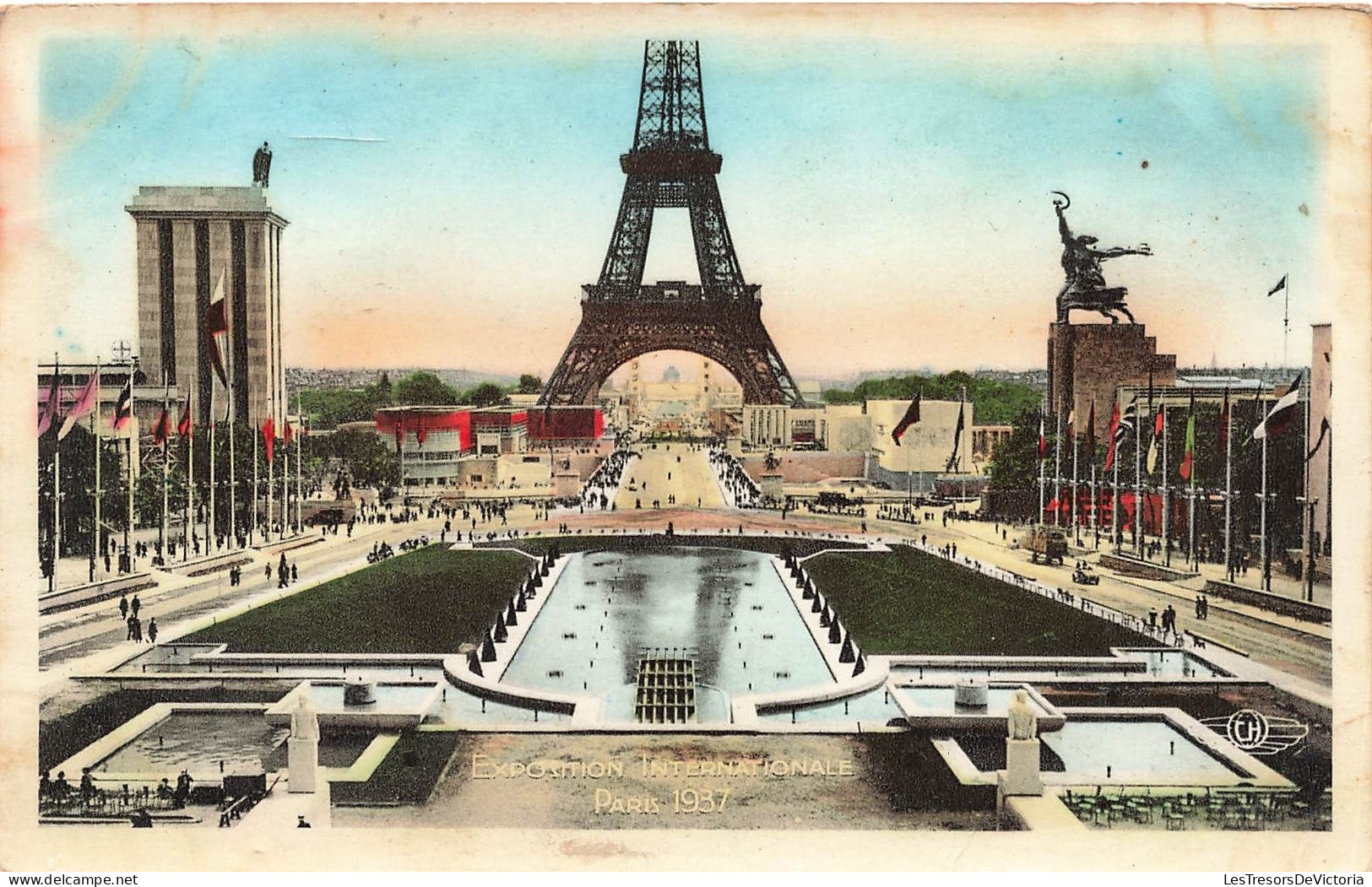 FRANCE - Paris - Vue D'ensemble Du Trocadero - Colorisé - Carte Postale - Andere Monumenten, Gebouwen