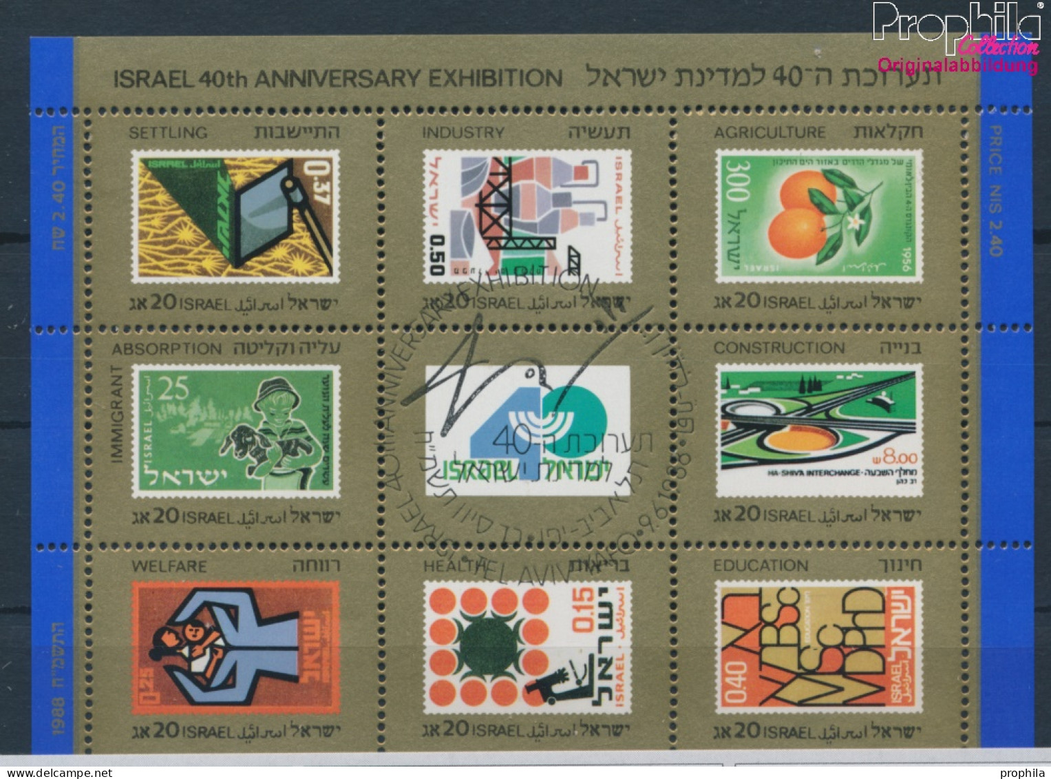 Israel Block38 (kompl.Ausg.) Gestempelt 1988 40 Jahre Israel (10253536 - Hojas Y Bloques