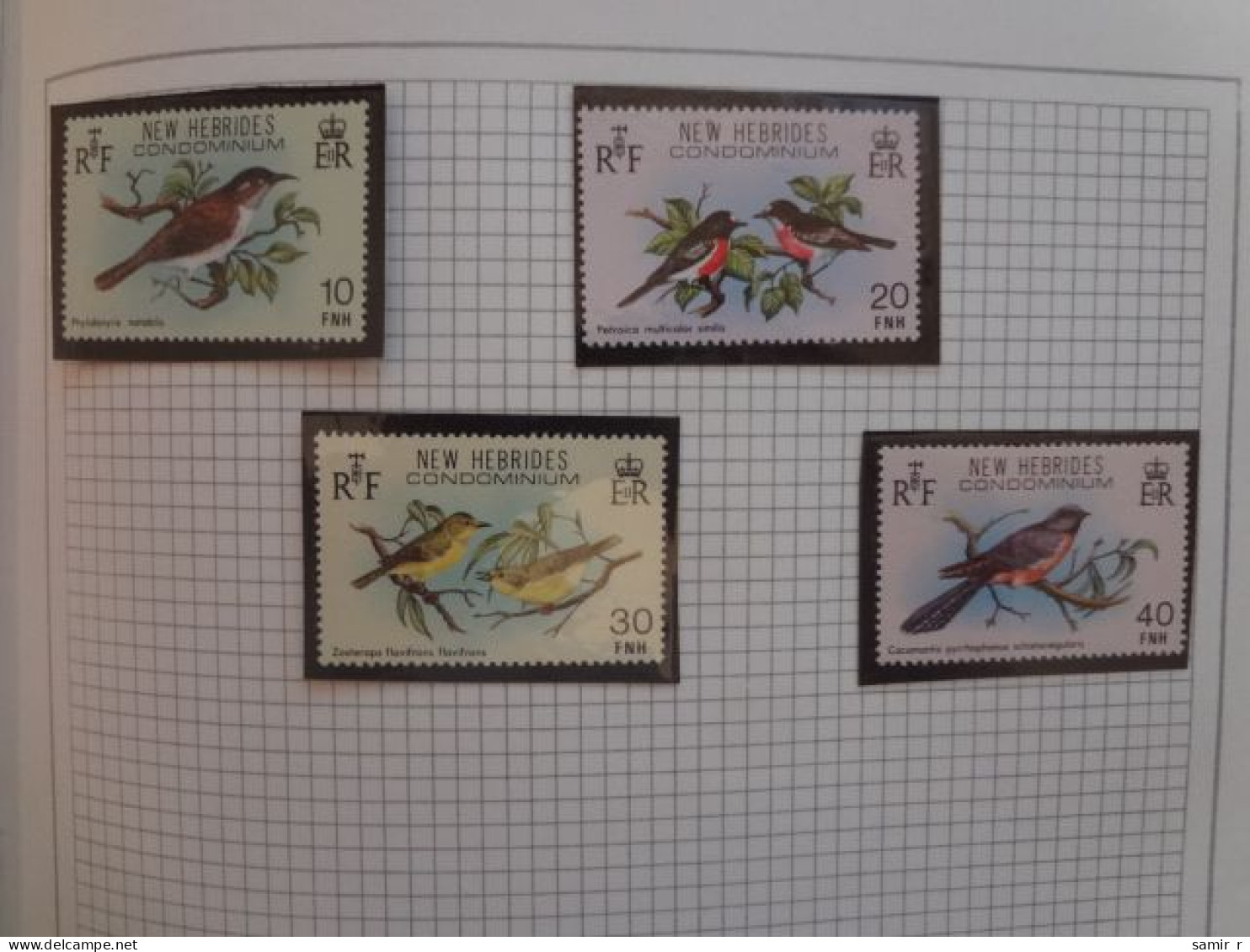 1980	New Herbides	Birds (F65) - Otros - Oceanía