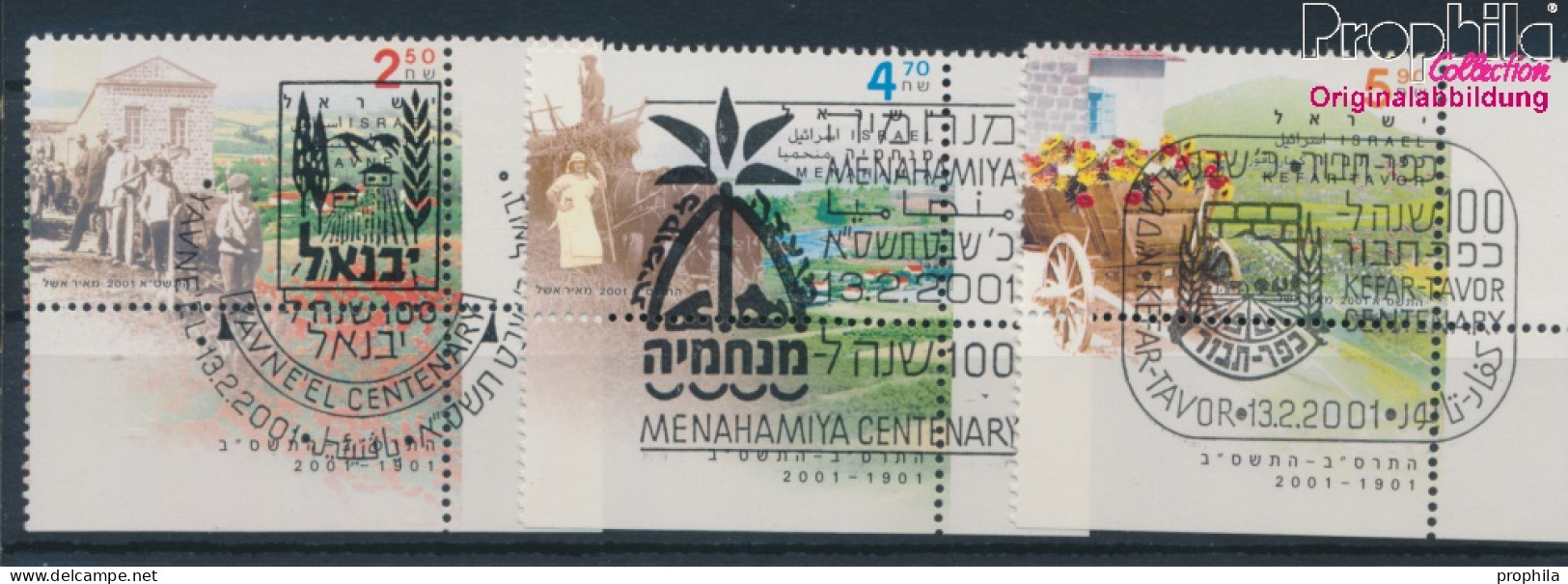 Israel 1609-1611 Mit Tab (kompl.Ausg.) Gestempelt 2001 100jahrfeiern Der Dörfer (10253286 - Gebraucht (mit Tabs)