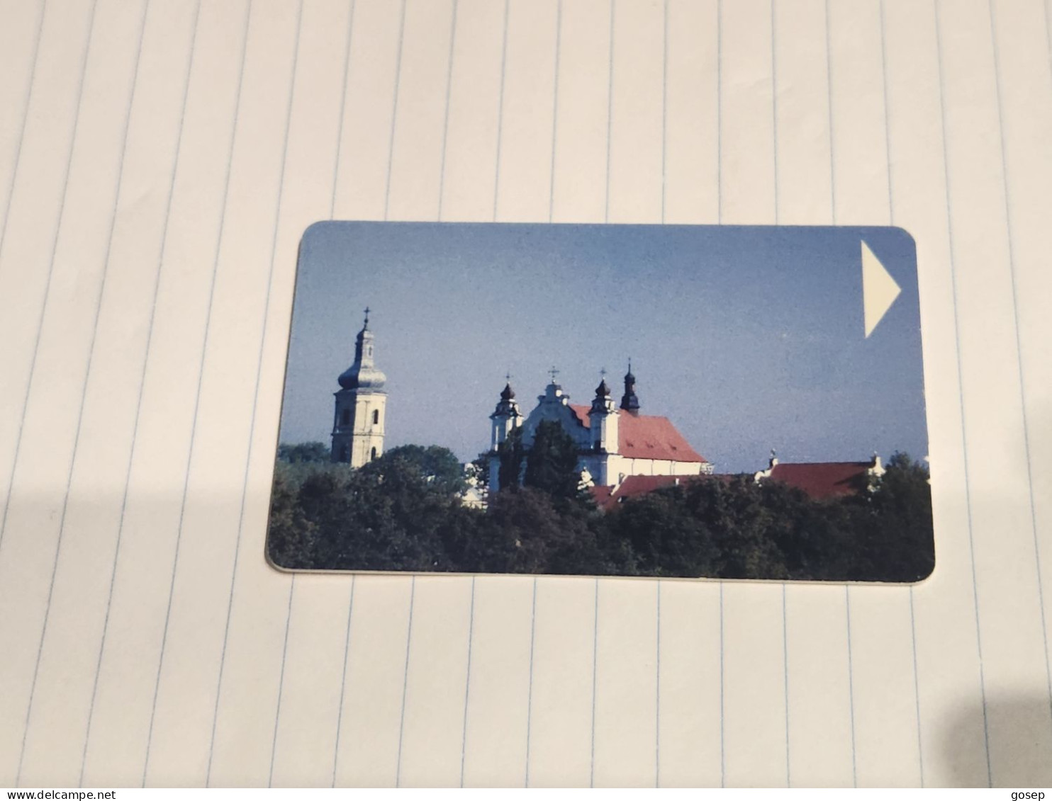 BELARUS-(BY-BLT-115)-Pinsk Monastry-(96)(GOLD CHIP)(022901)(tirage-239.000)used Card+1card Prepiad Free - Wit-Rusland