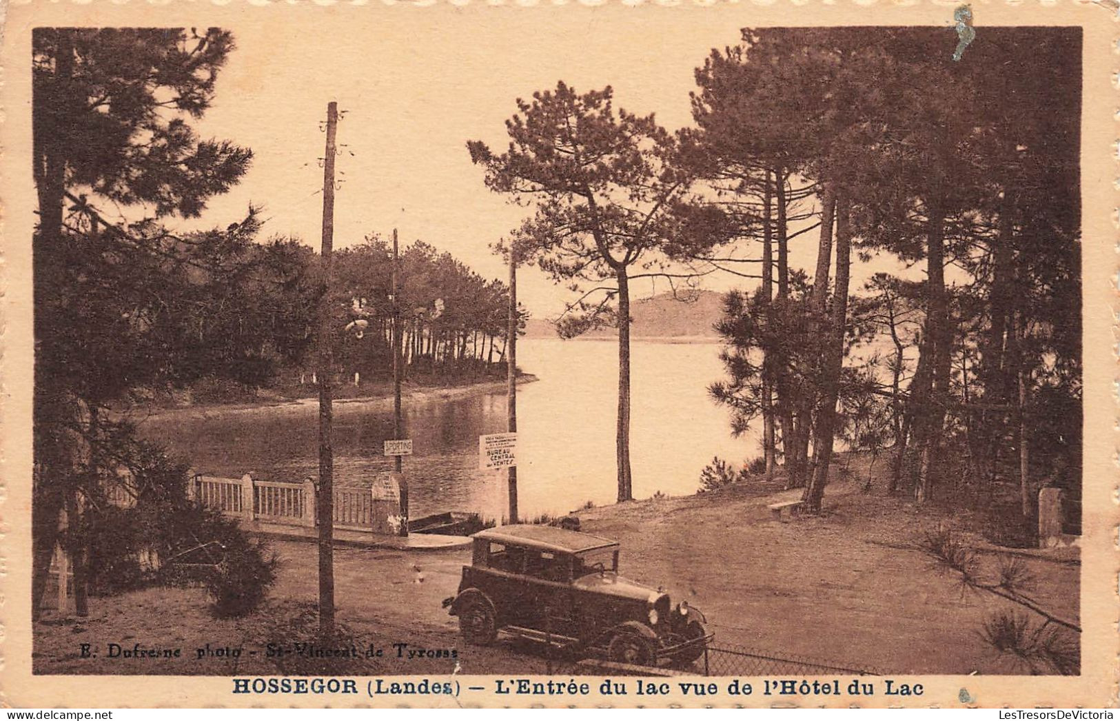 FRANCE - Hossegor - L'entrée Du Lac Vue De L'hôtel Du Lac - Carte Postale Ancienne - Hossegor