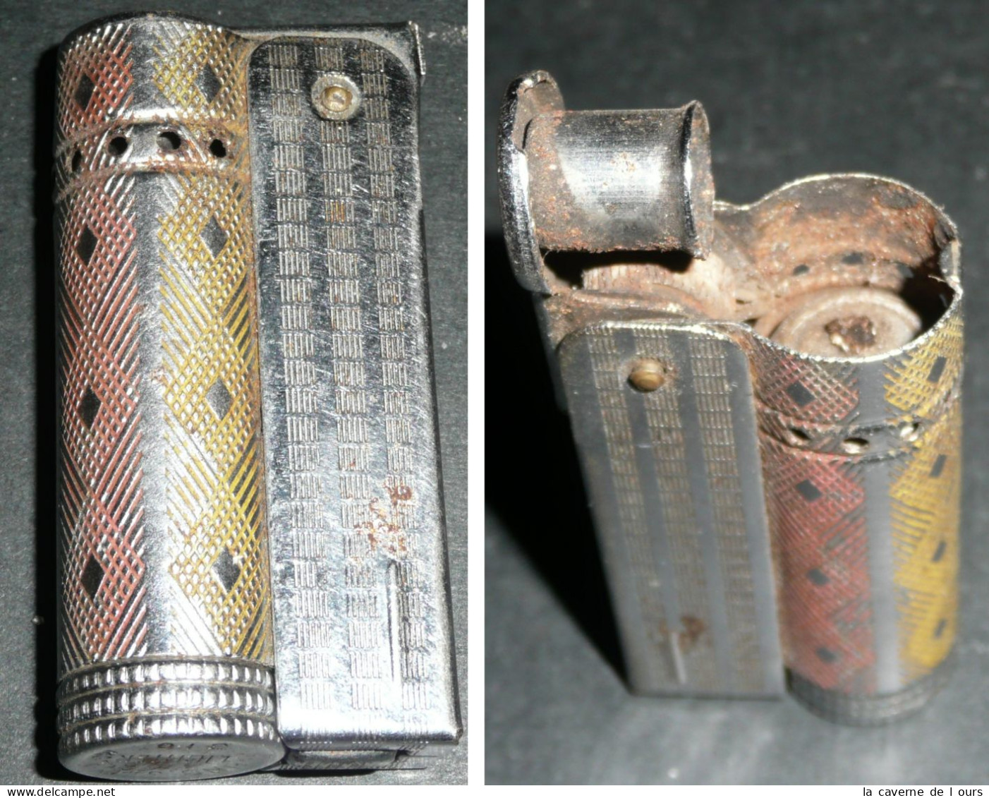 Rare Lot 2 Briquets à Essence Vintage, 310 Lighter, IMCO Austria - Andere & Zonder Classificatie