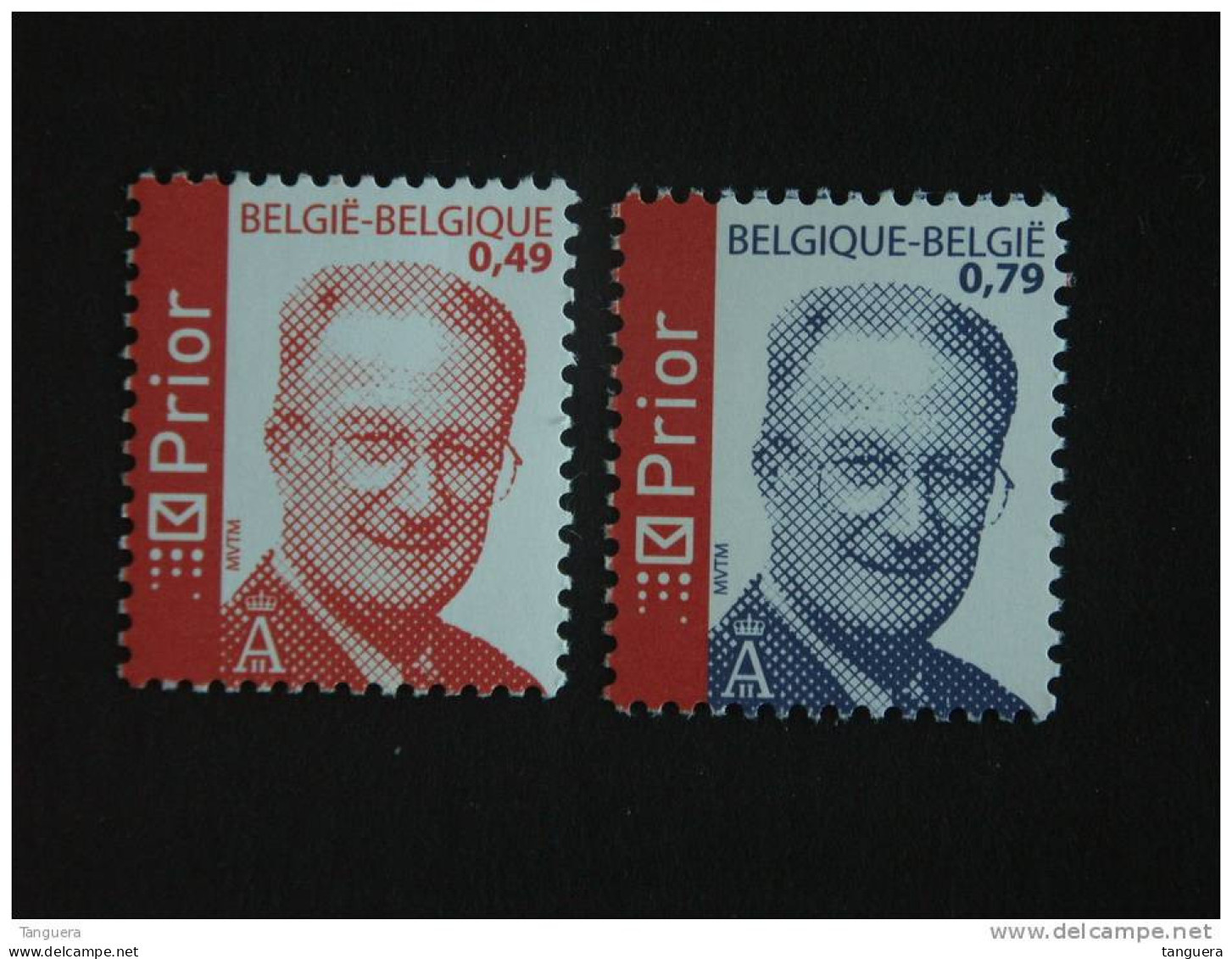 België Belgique Belgium  2003 Koning Roi Albert II MVTM Série Courante 3208- 3209 MNH ** - 1993-2013 Koning Albert II (MVTM)