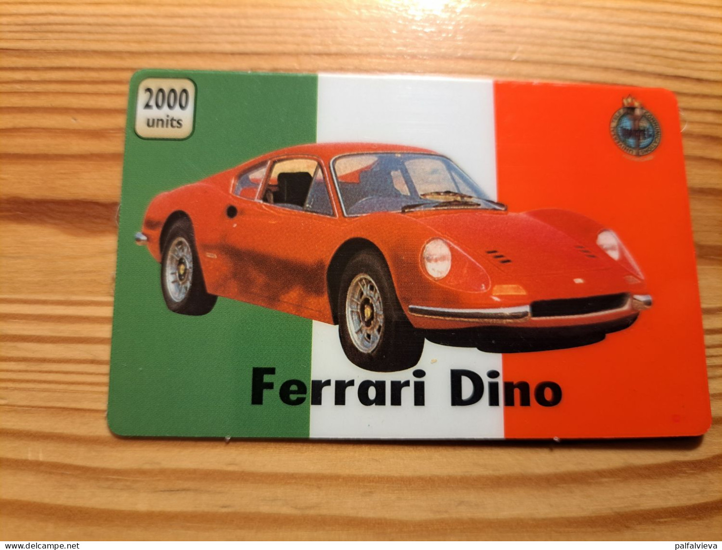 Prepaid Phonecard United Kingdom, Unitel - Car, Ferrari Dino - Emissions Entreprises