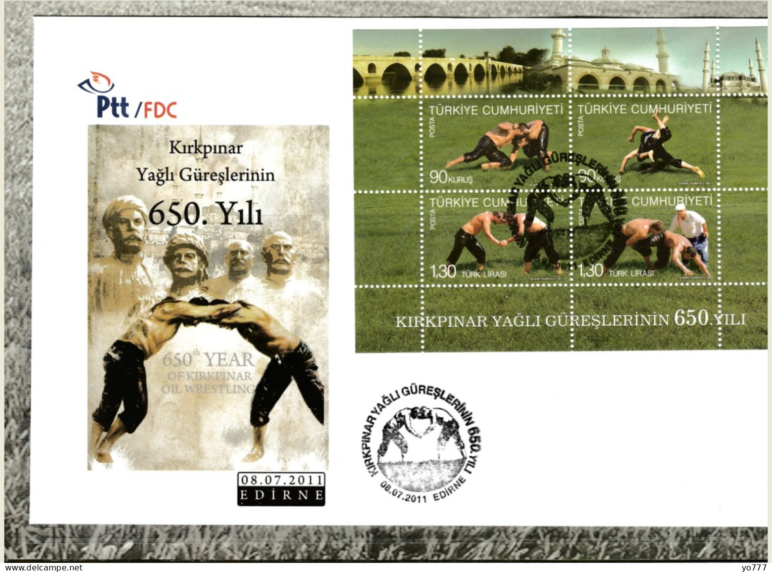 FOL-20 TURKEY 650th YEAR OF KIRKPINAR OIL WRESTLING PORTFOLIO - Lotta