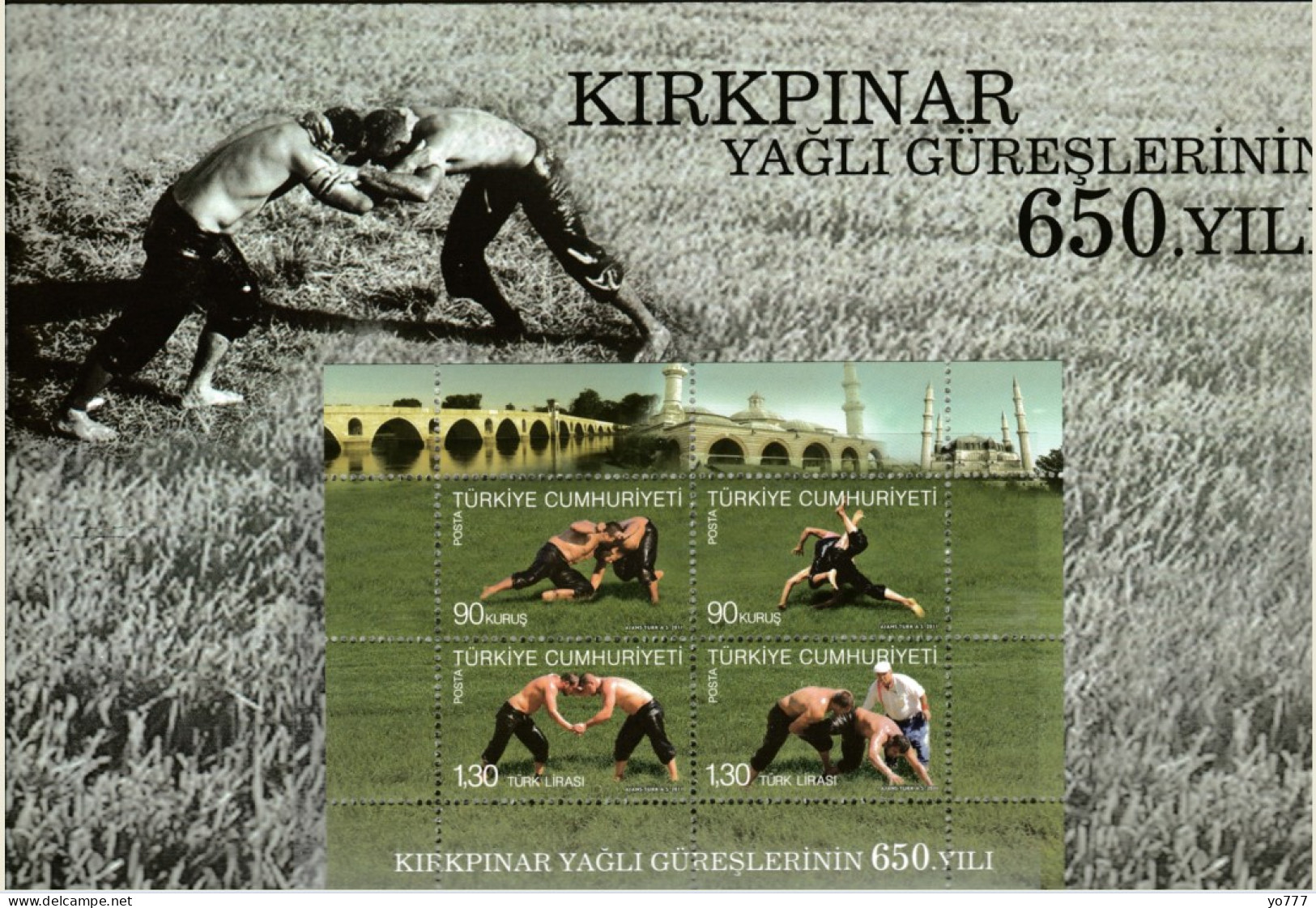 FOL-20 TURKEY 650th YEAR OF KIRKPINAR OIL WRESTLING PORTFOLIO - Wrestling