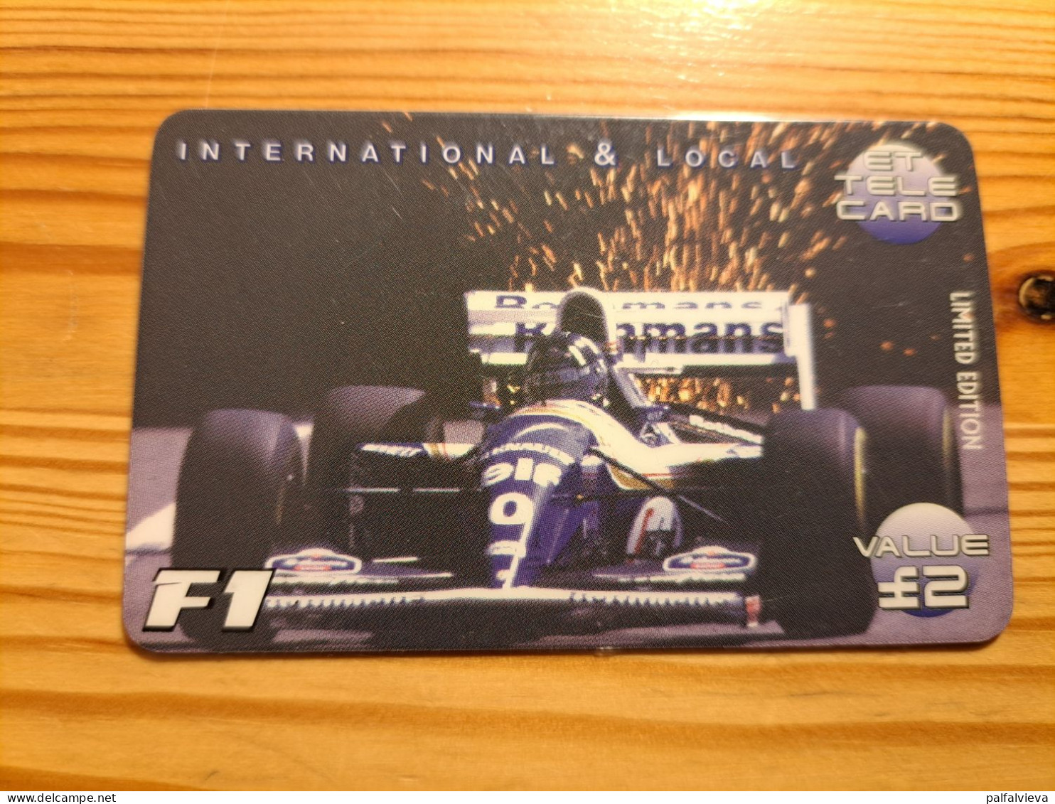 Prepaid Phonecard United Kingdom, ET Telecard - Car Race, Formula 1. - Emissioni Imprese