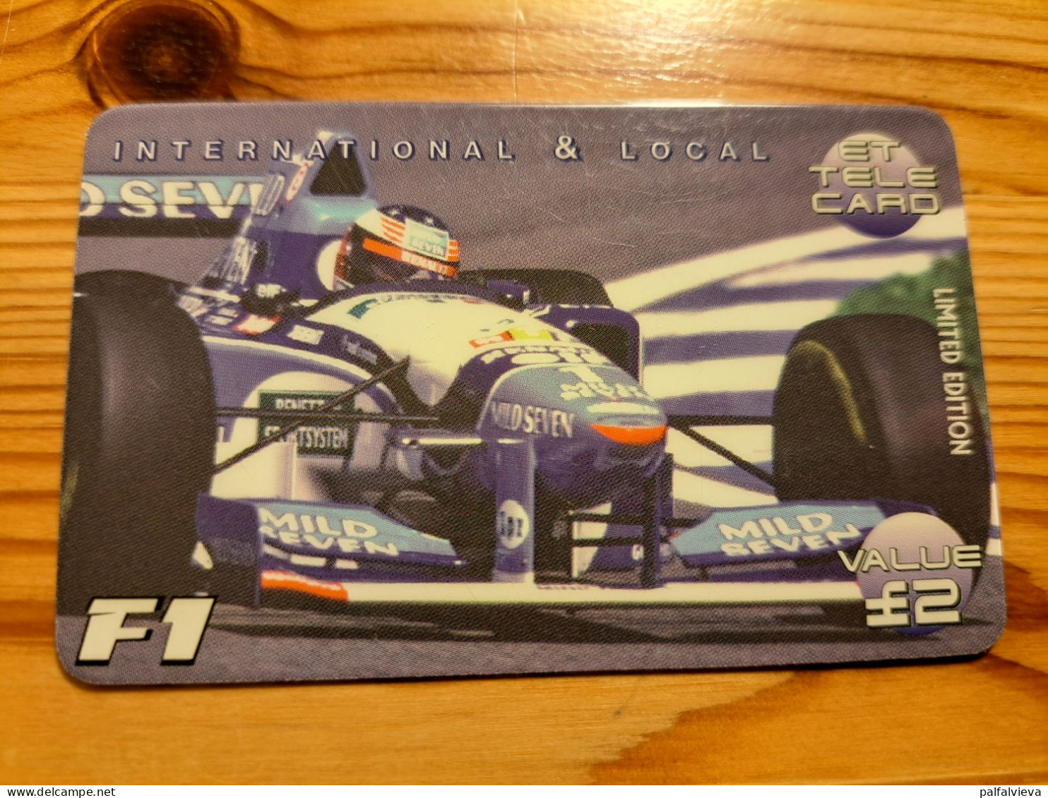 Prepaid Phonecard United Kingdom, ET Telecard - Car Race, Formula 1. - [ 8] Companies Issues