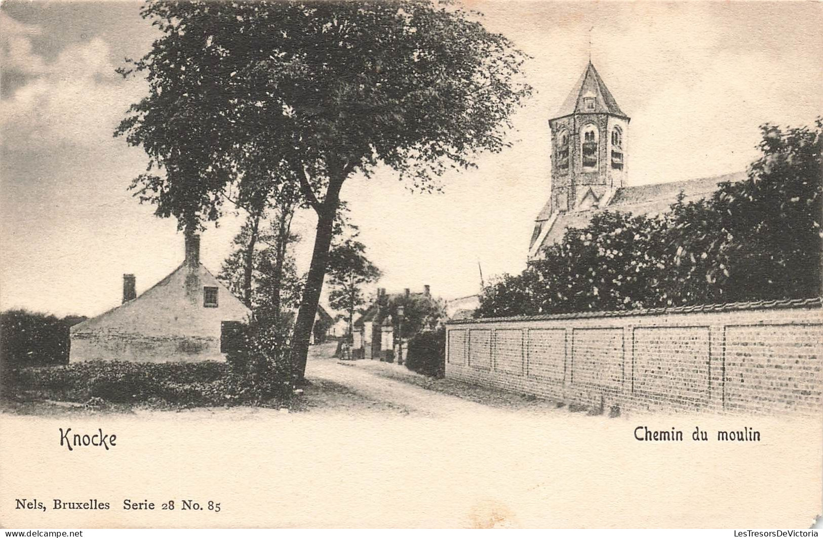 BELGIQUE - Knocke - Chemin Du Moulin - Carte Postale Ancienne - Knokke