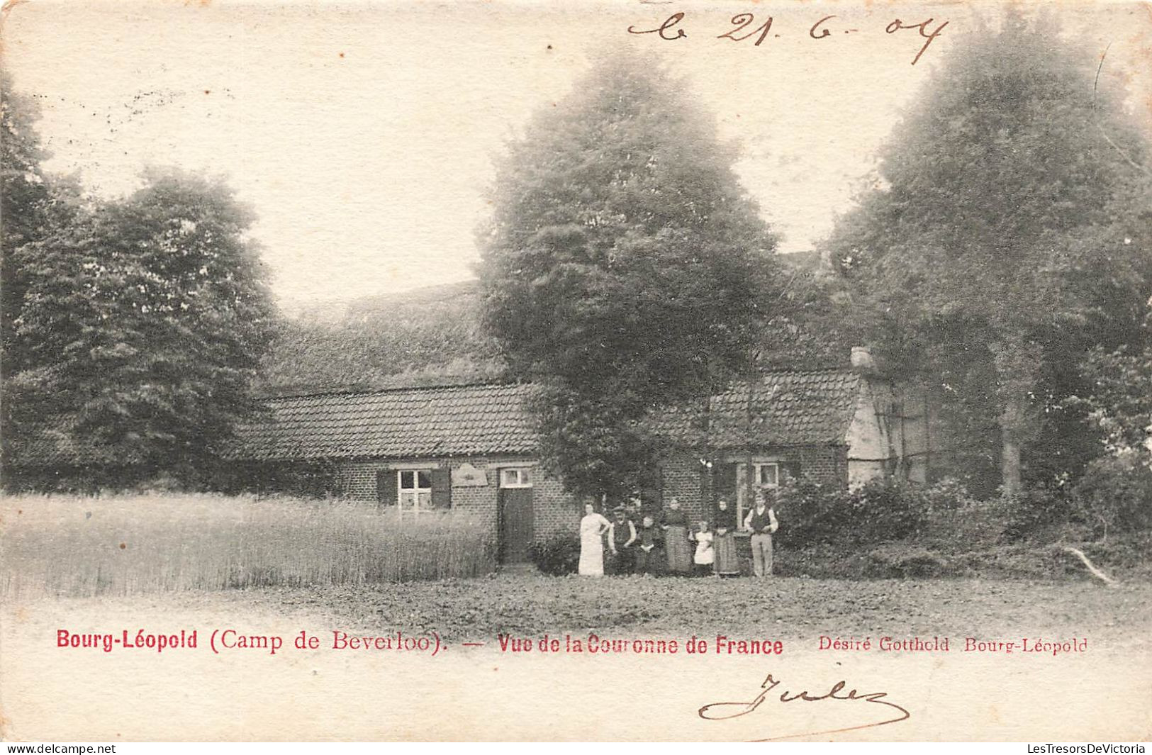 BELGIQUE - Camp De Beverloo - Bourg-Léopold - Vue De La Couronne De France - Carte Postale Ancienne - Leopoldsburg (Kamp Van Beverloo)