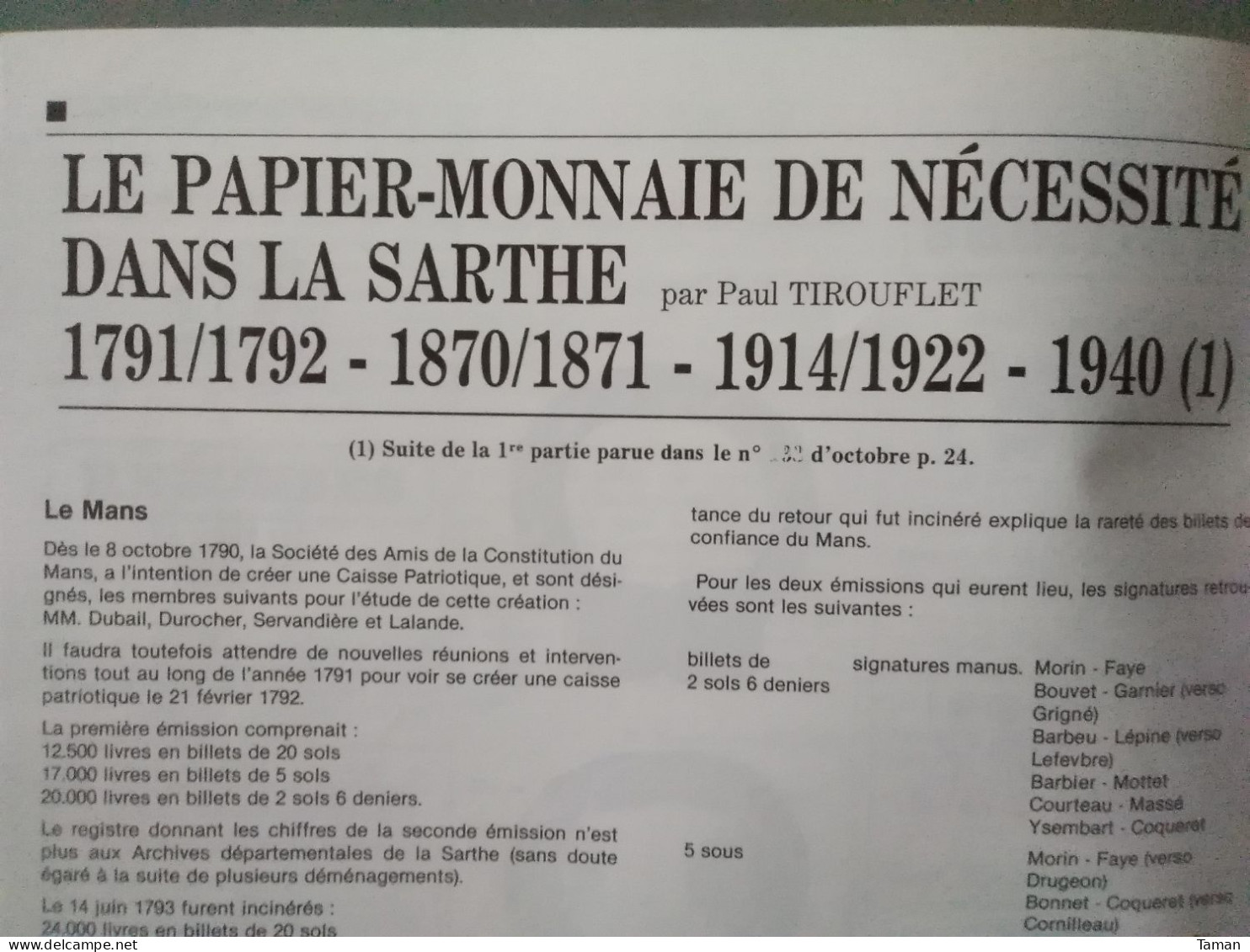 Numismatique & change - Napoléonides Etrurie - Bysance - Royales - Belgique - Nécessité Sarthe