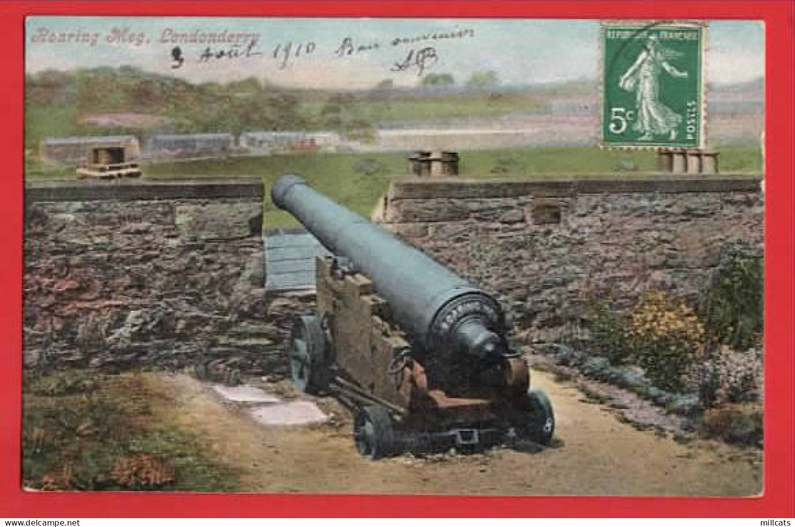 N IRELAND CO LONDONDERRY  CANON  ROARING MEG  Pu 1910 - Londonderry