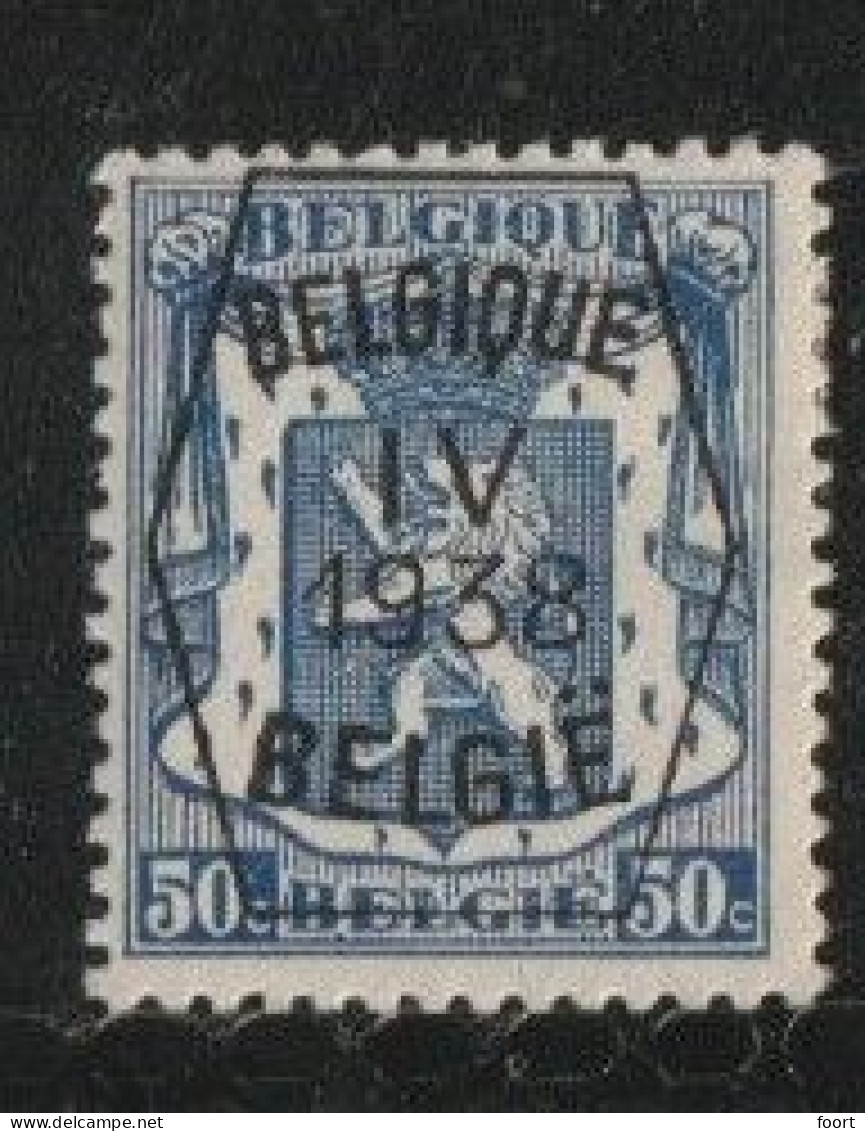 België  Nr.  356 - Sobreimpresos 1936-51 (Sello Pequeno)