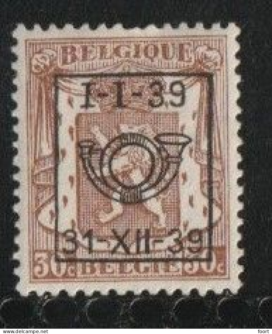 België  Nr.  425 - Sobreimpresos 1936-51 (Sello Pequeno)