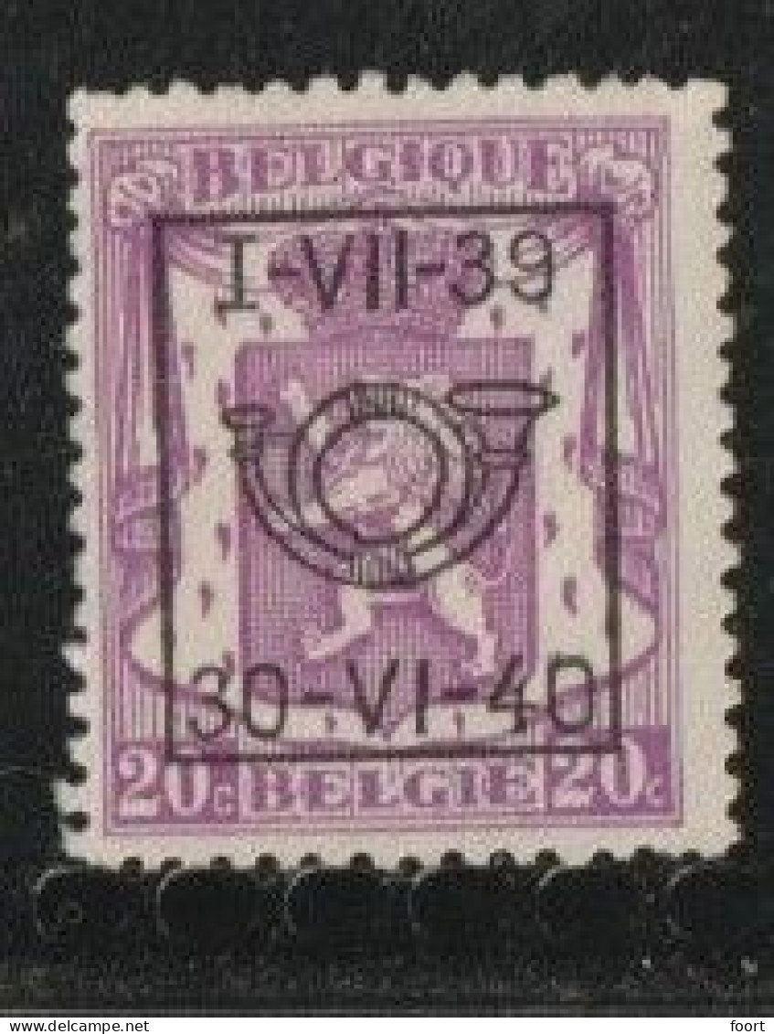 België  Nr.  432 - Sobreimpresos 1936-51 (Sello Pequeno)